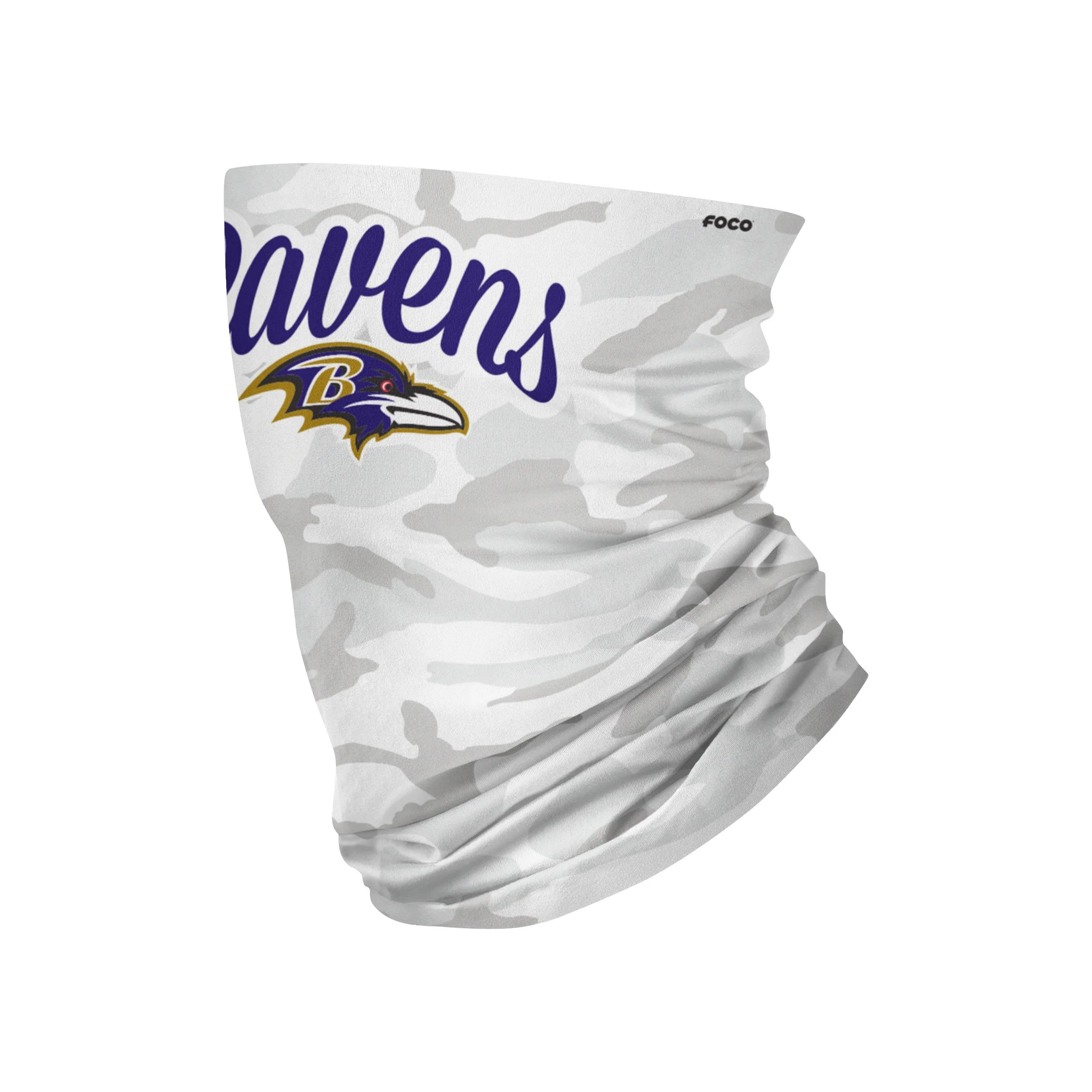 Baltimore Ravens NFL Script Camo Gaiter Scarf