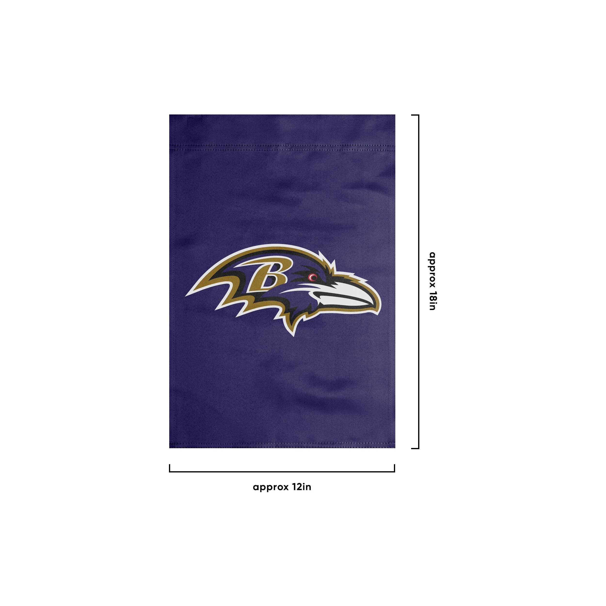 Baltimore Ravens NFL Solid Garden Flag - Image 3