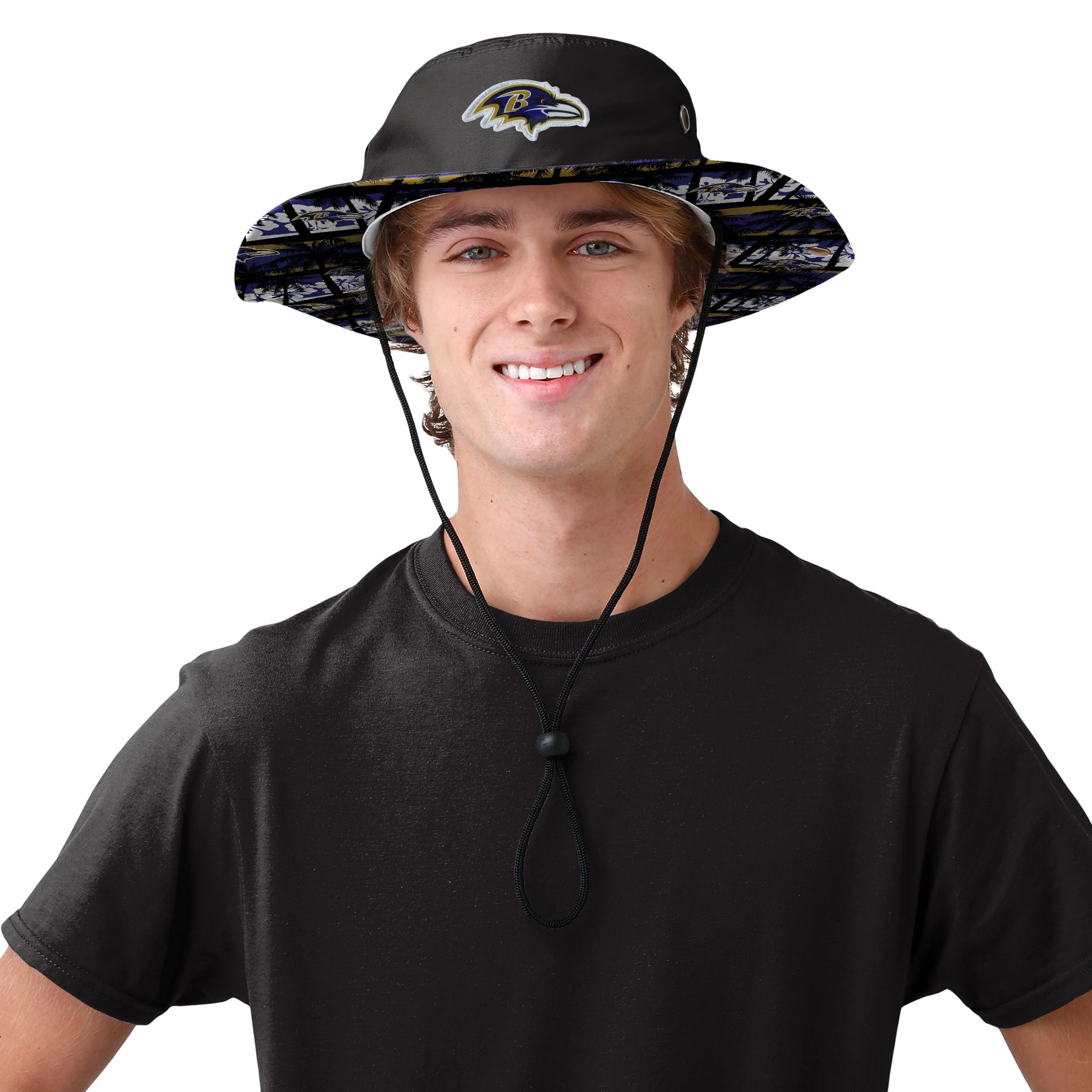Baltimore Ravens NFL Solid Hybrid Boonie Hat - Image 2