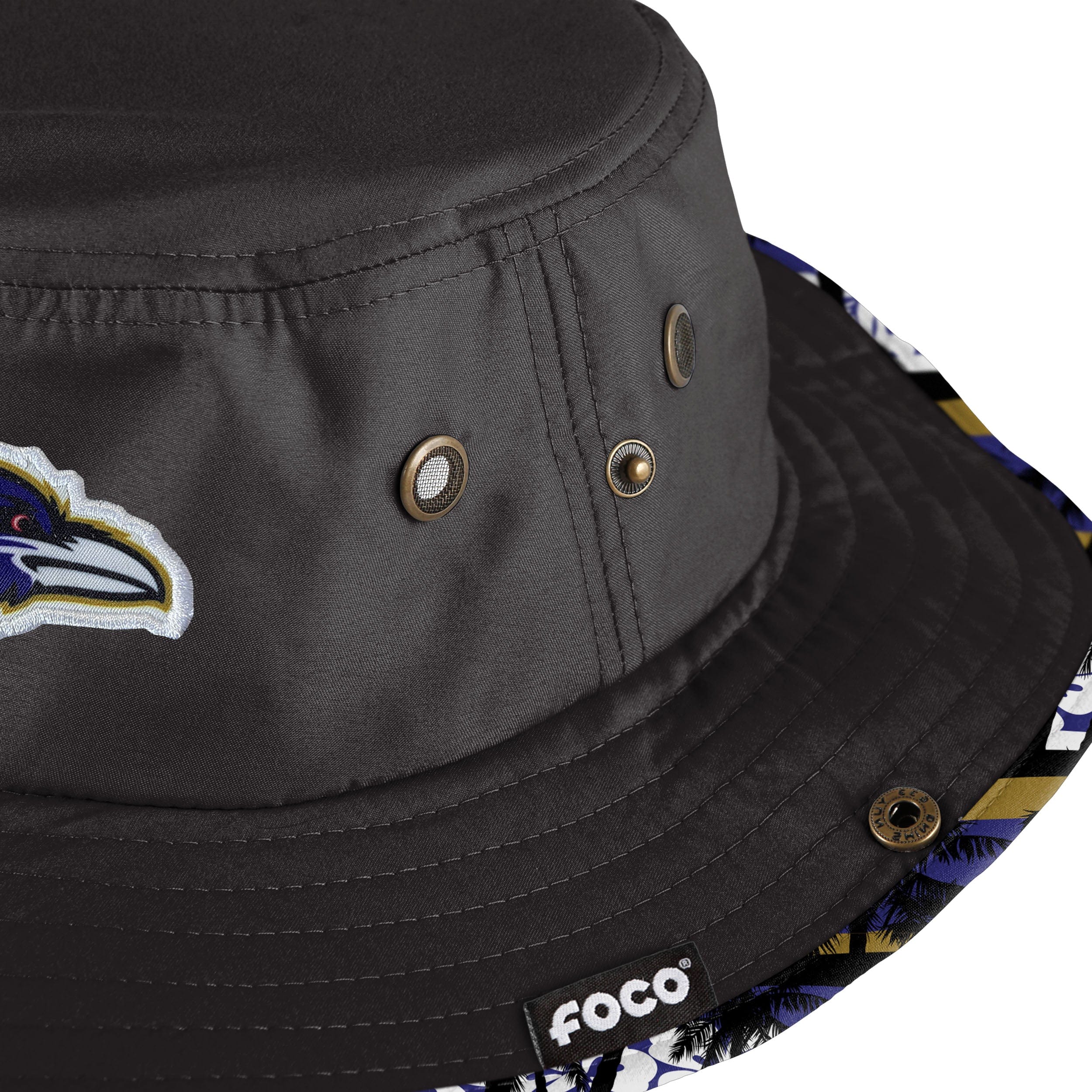 Baltimore Ravens NFL Solid Hybrid Boonie Hat - Image 4