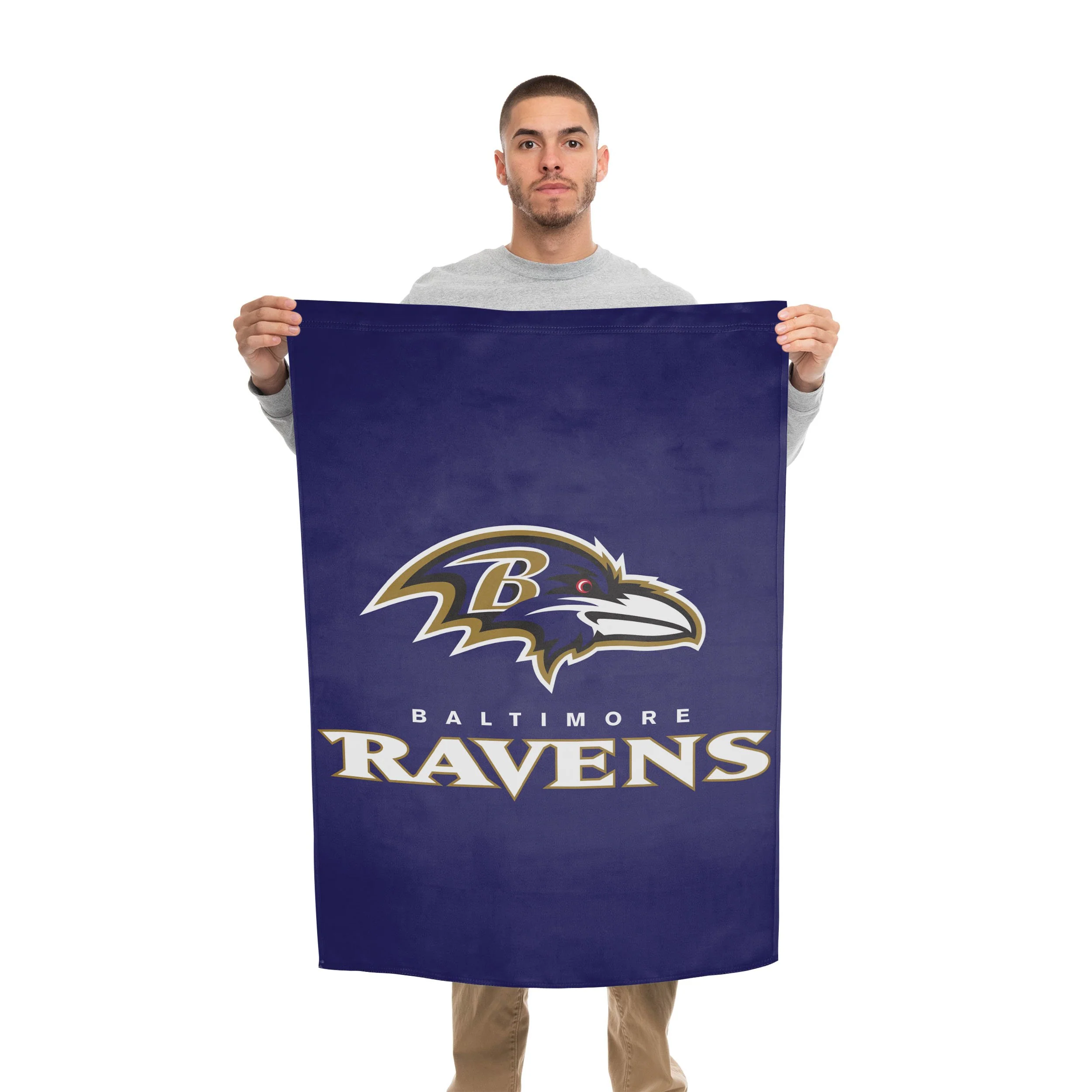 Baltimore Ravens NFL Solid Vertical Flag - Image 2