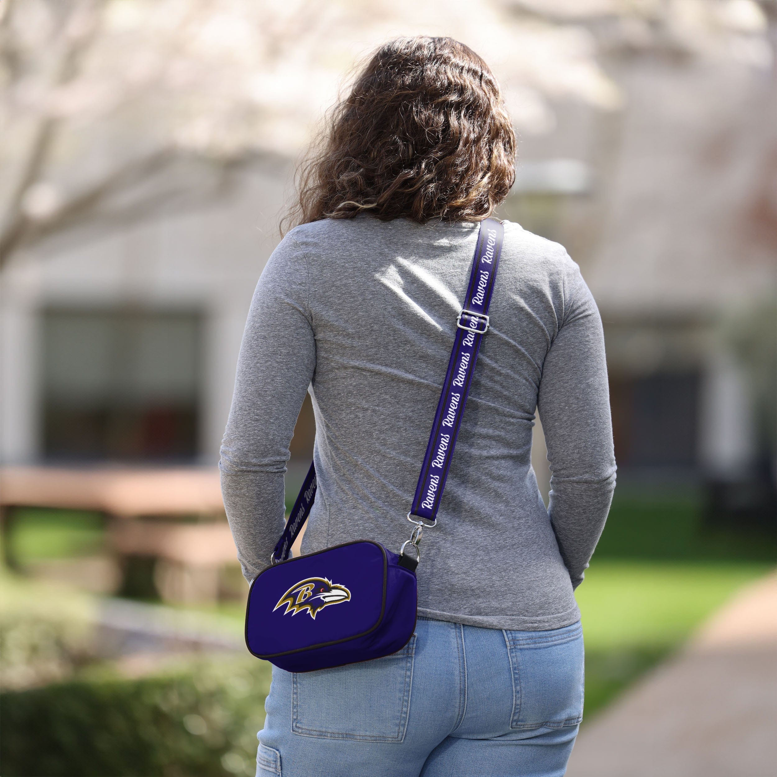 Baltimore Ravens NFL Team Logo Crossbody Bag - Image 3