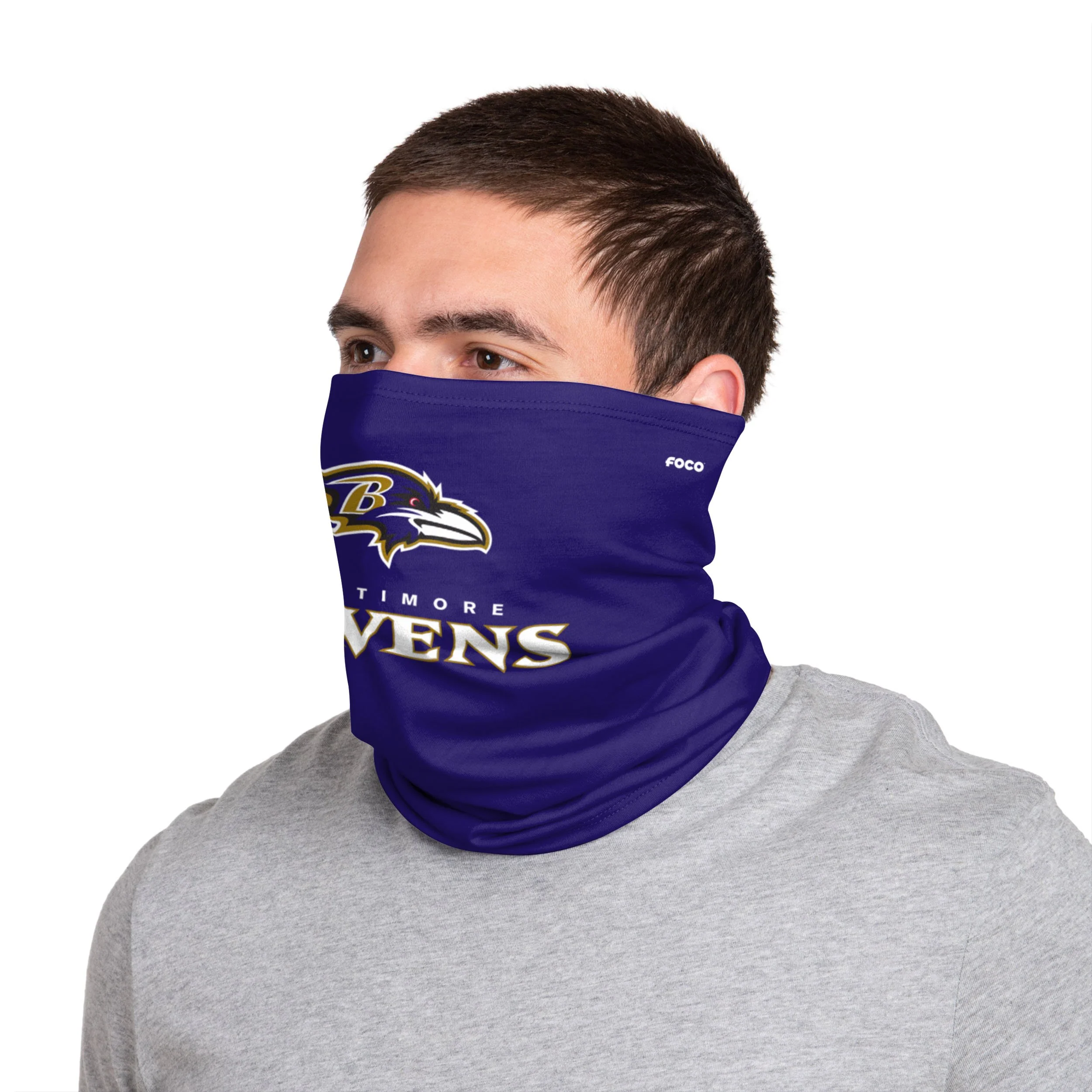 Baltimore Ravens NFL Team Logo Stitched Gaiter Scarf - Image 4