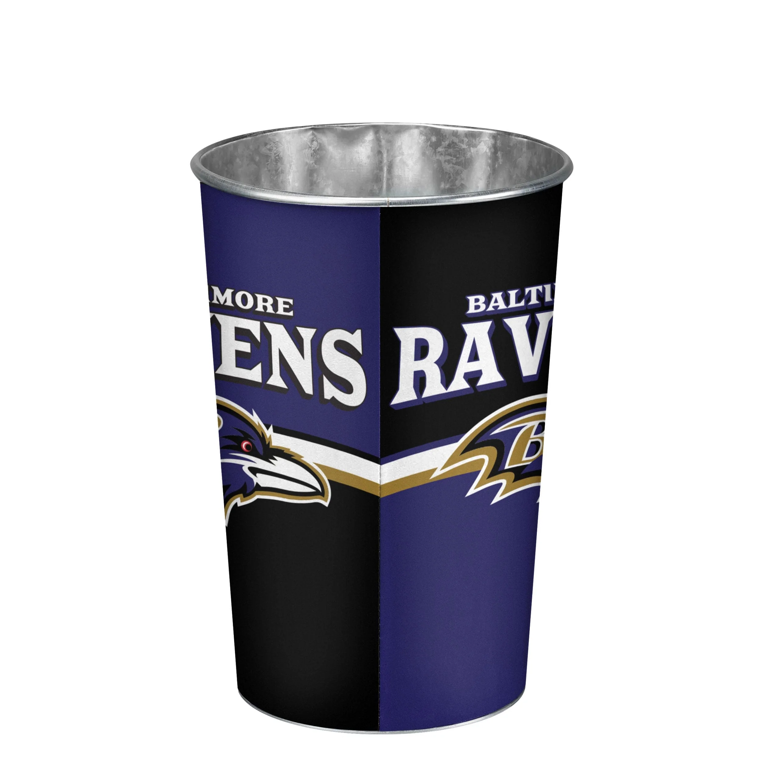 Baltimore Ravens NFL Team Stripe Waste Basket - Image 3