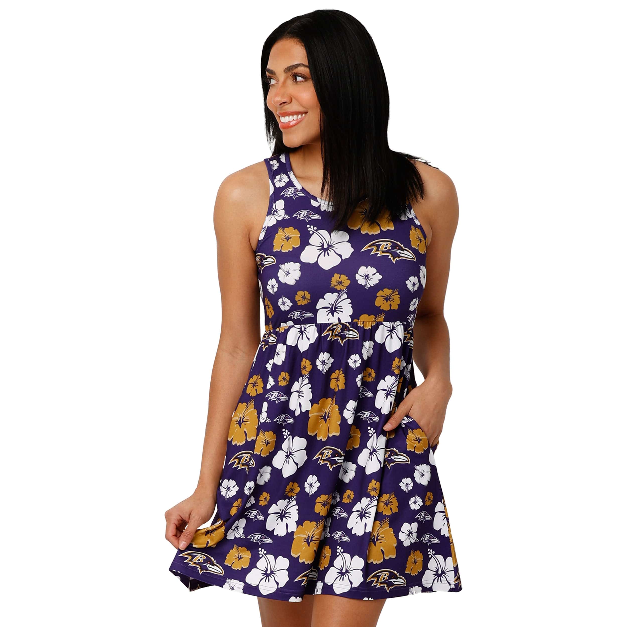 Baltimore Ravens NFL Womens Fan Favorite Floral Sundress