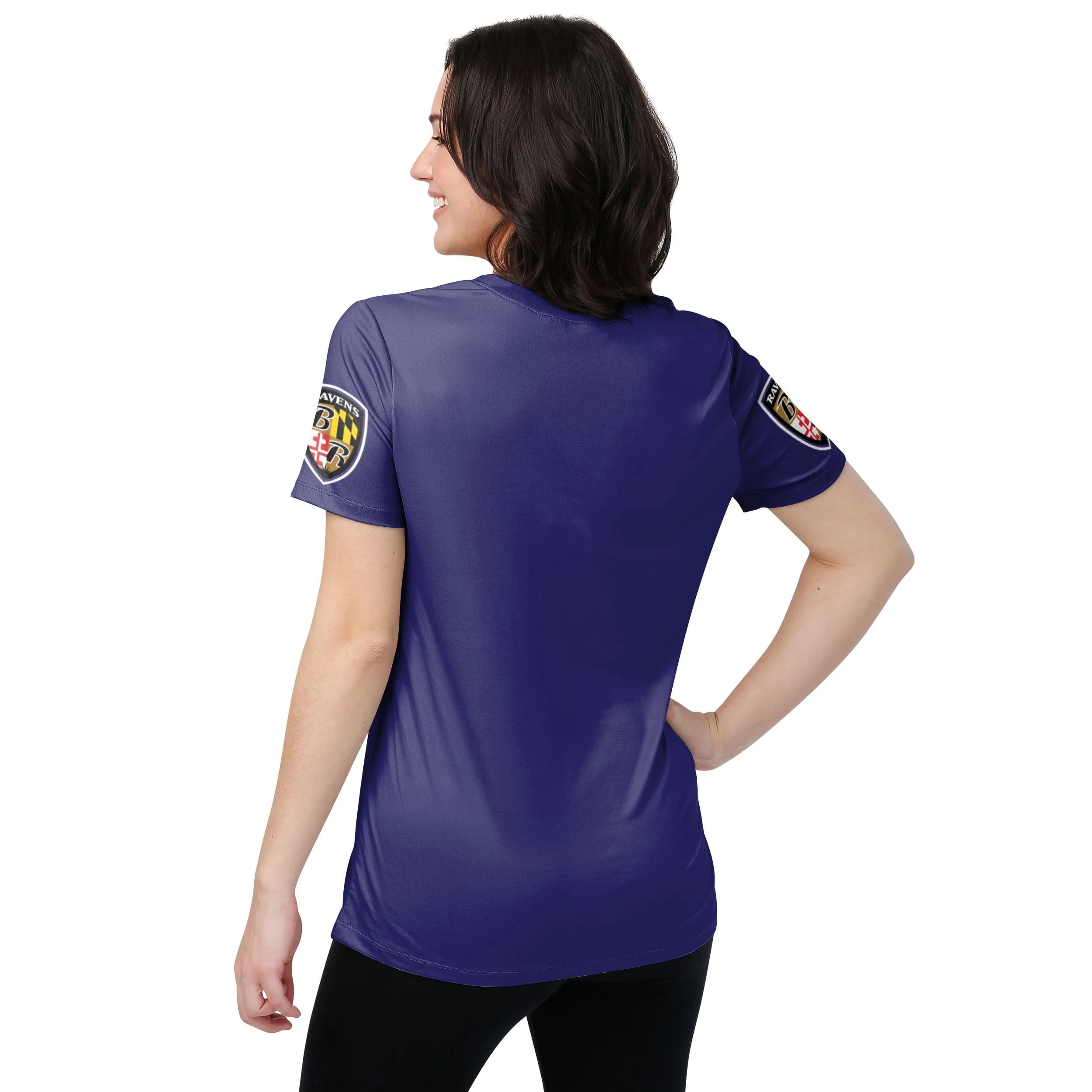 Baltimore Ravens NFL Womens Gameday Ready Lounge Shirt - Image 2