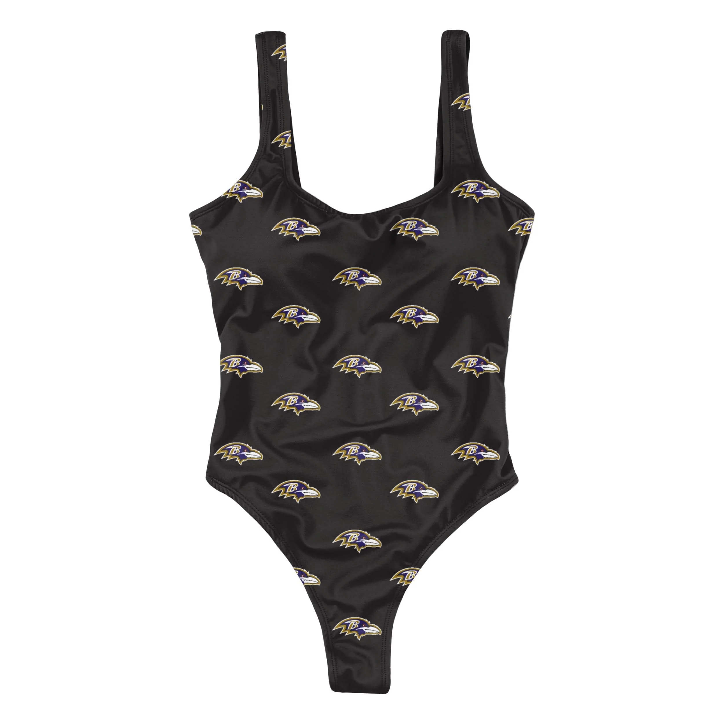 Baltimore Ravens NFL Womens Mini Print One Piece Bathing Suit - Image 3