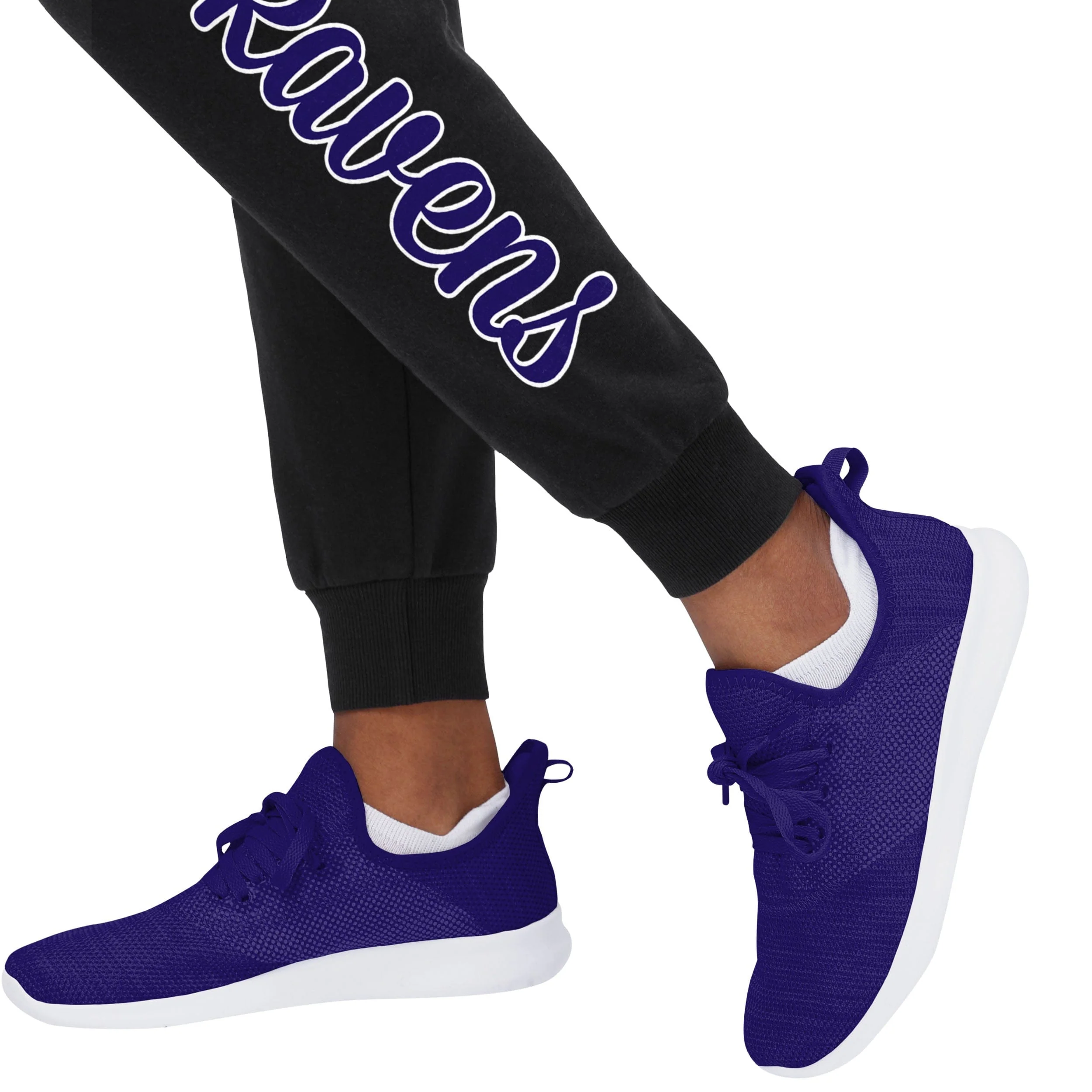 Baltimore Ravens NFL Womens Script Wordmark Black Joggers - Image 4