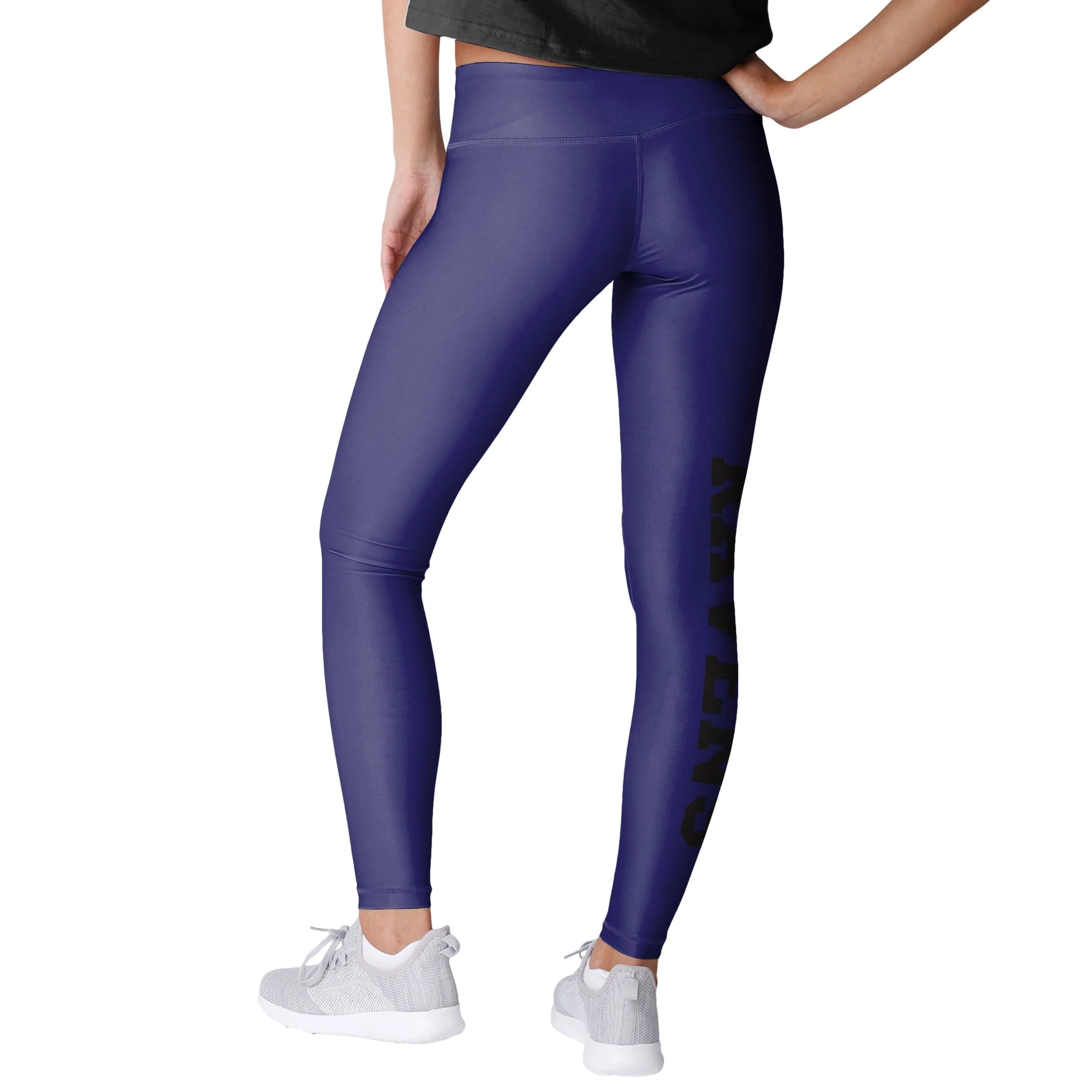 Baltimore Ravens NFL Womens Solid Big Wordmark Leggings - Image 2
