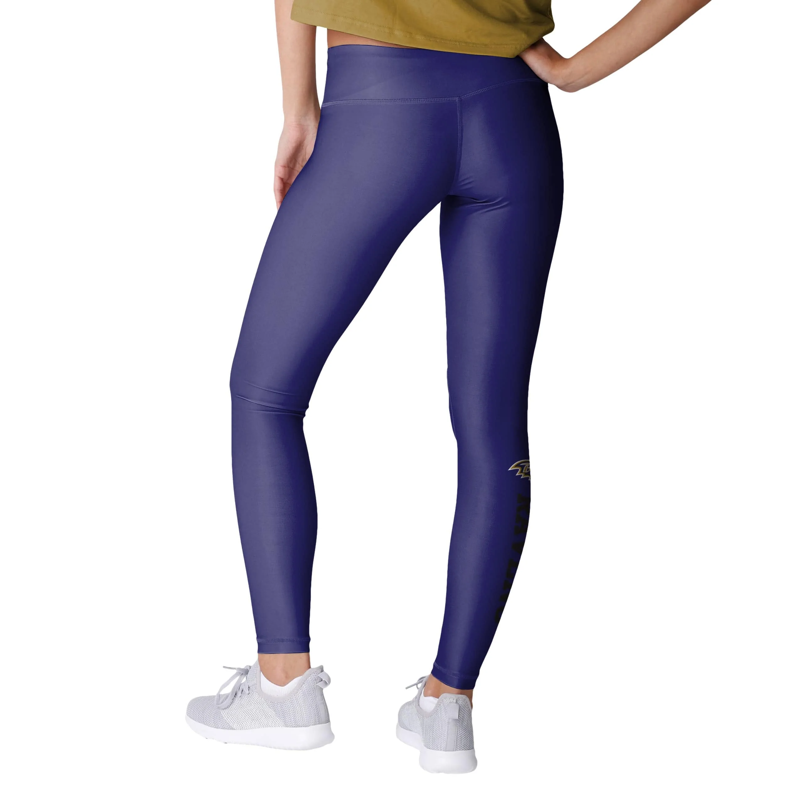 Baltimore Ravens NFL Womens Solid Wordmark Leggings - Image 2