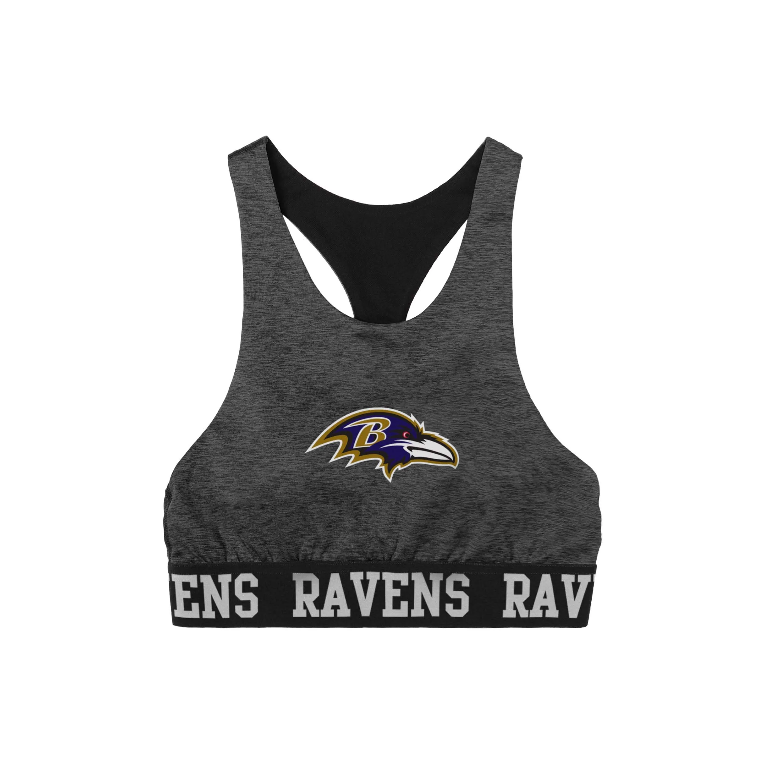 Baltimore Ravens NFL Womens Team Color Static Sports Bra - Image 2