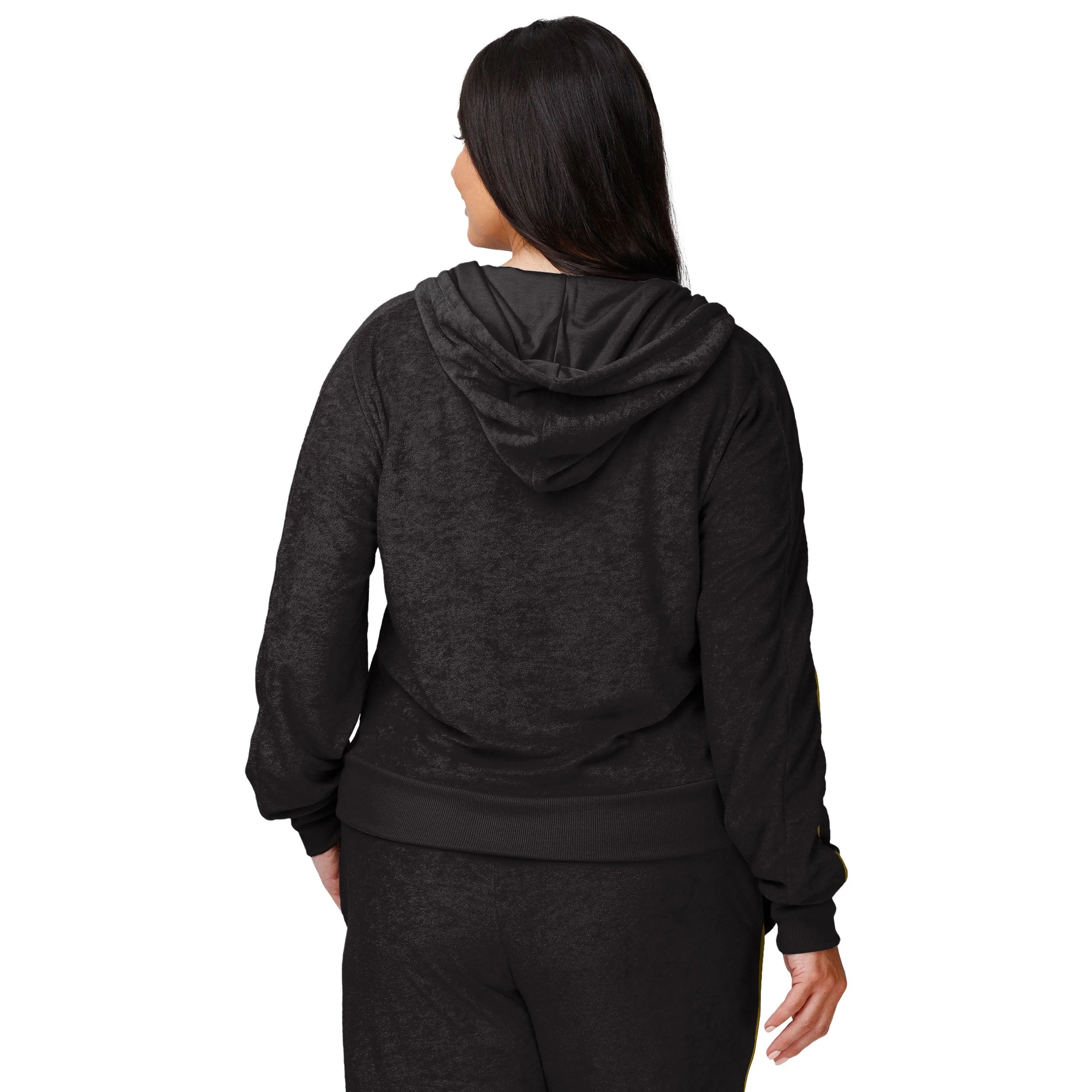 Baltimore Ravens NFL Womens Terry Knit Zip Up Top - Image 2