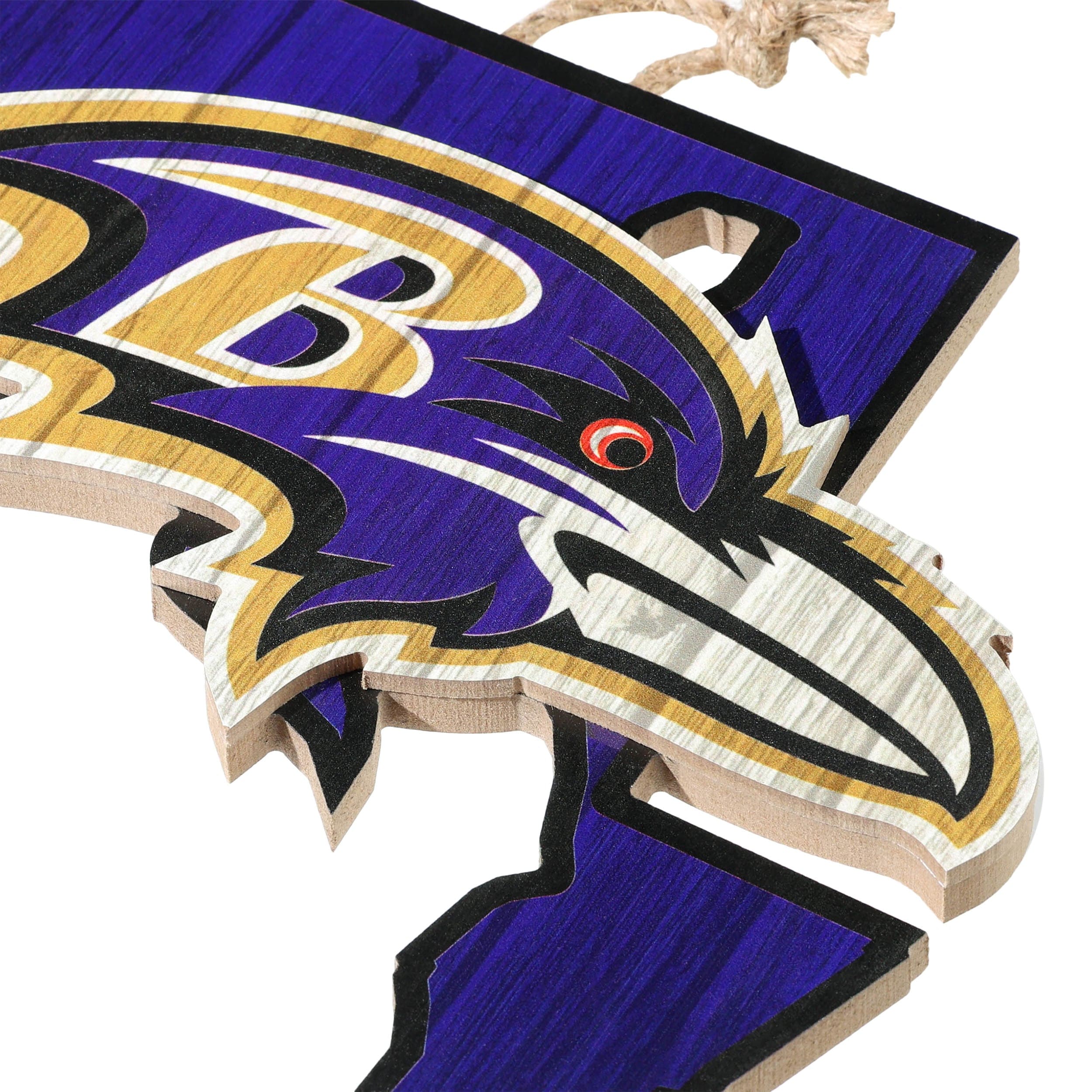 Baltimore Ravens NFL Wood State Sign - Image 3