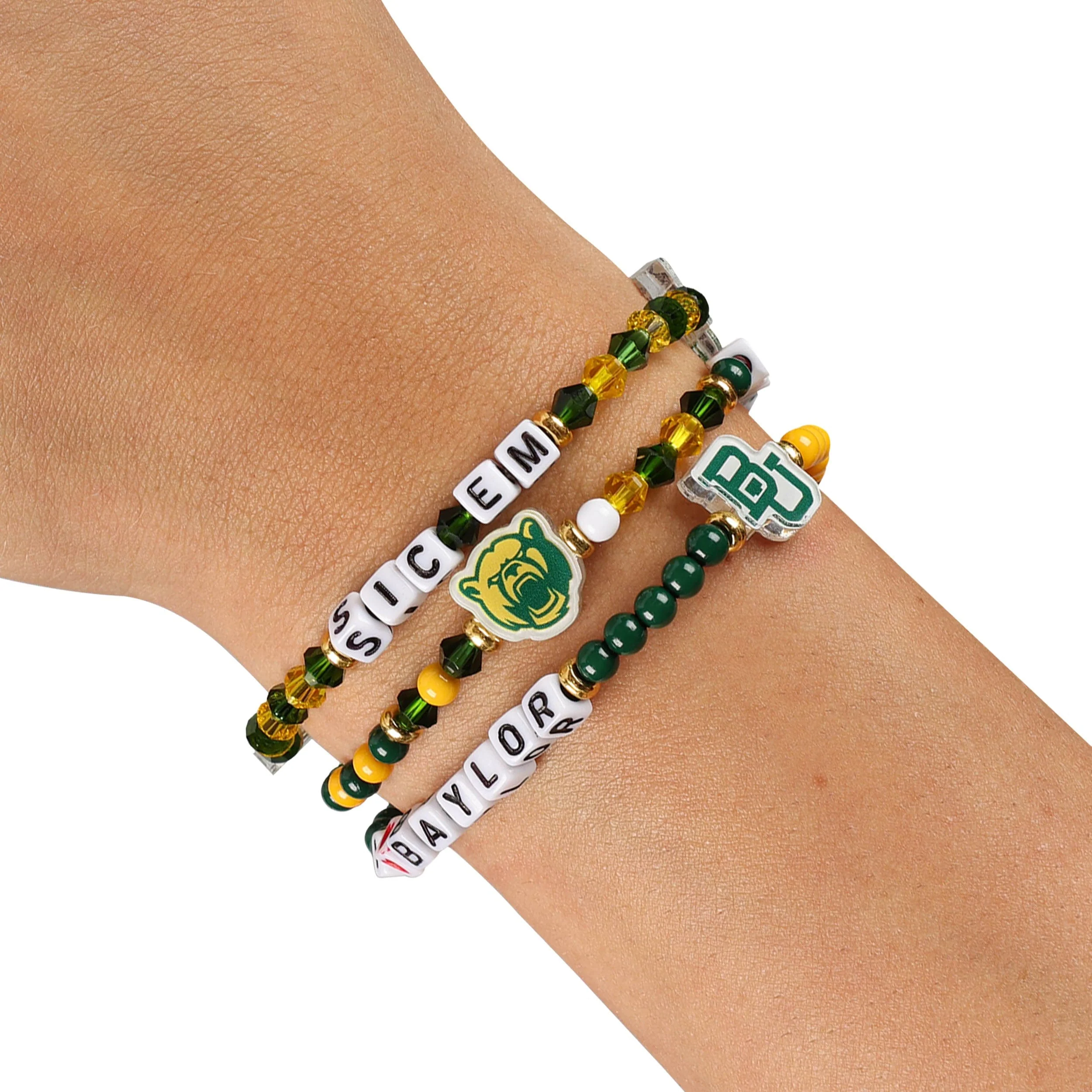Baylor Bears NCAA 3 Pack Friendship Bracelet - Image 4