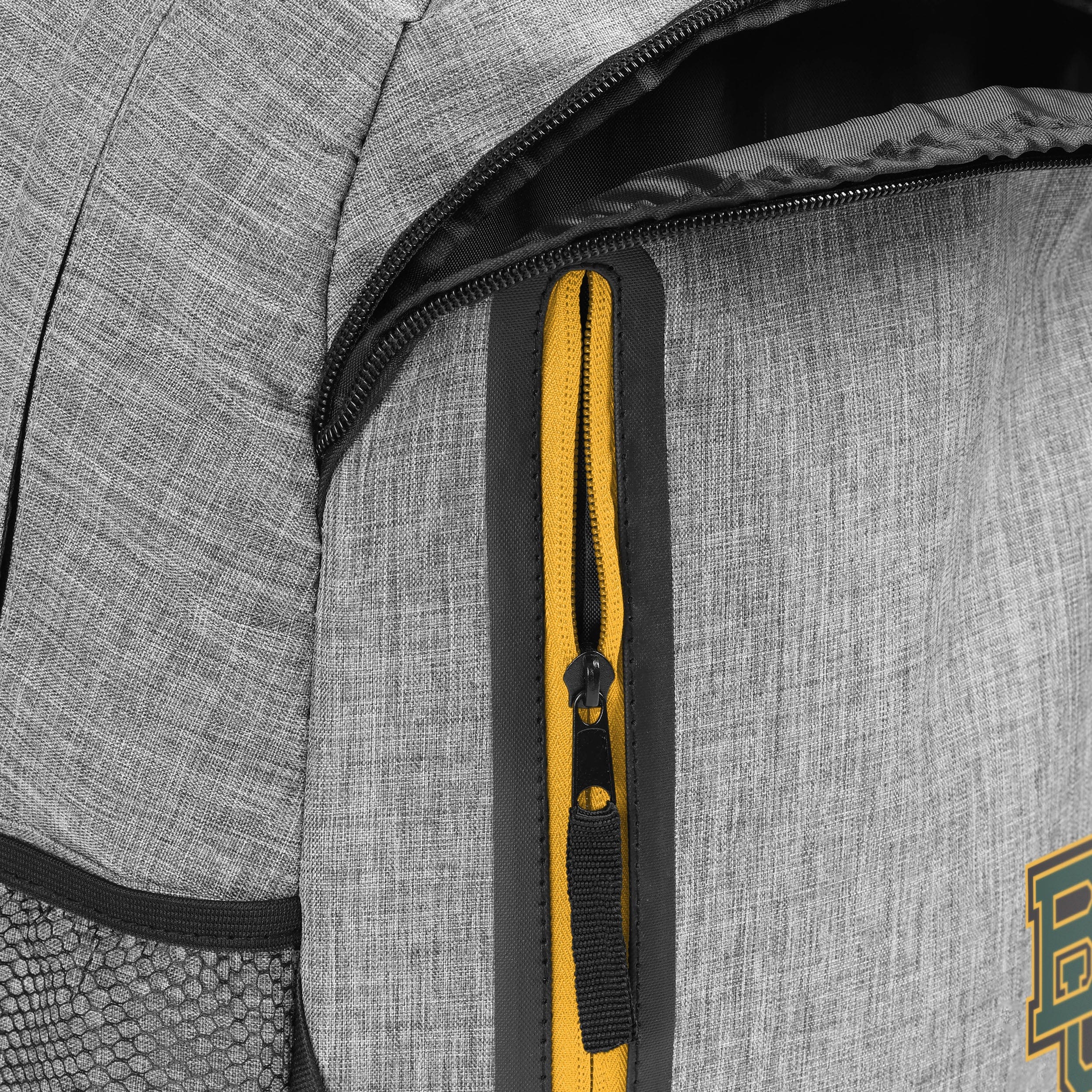 Baylor Bears NCAA Heather Grey Bold Color Backpack - Image 6