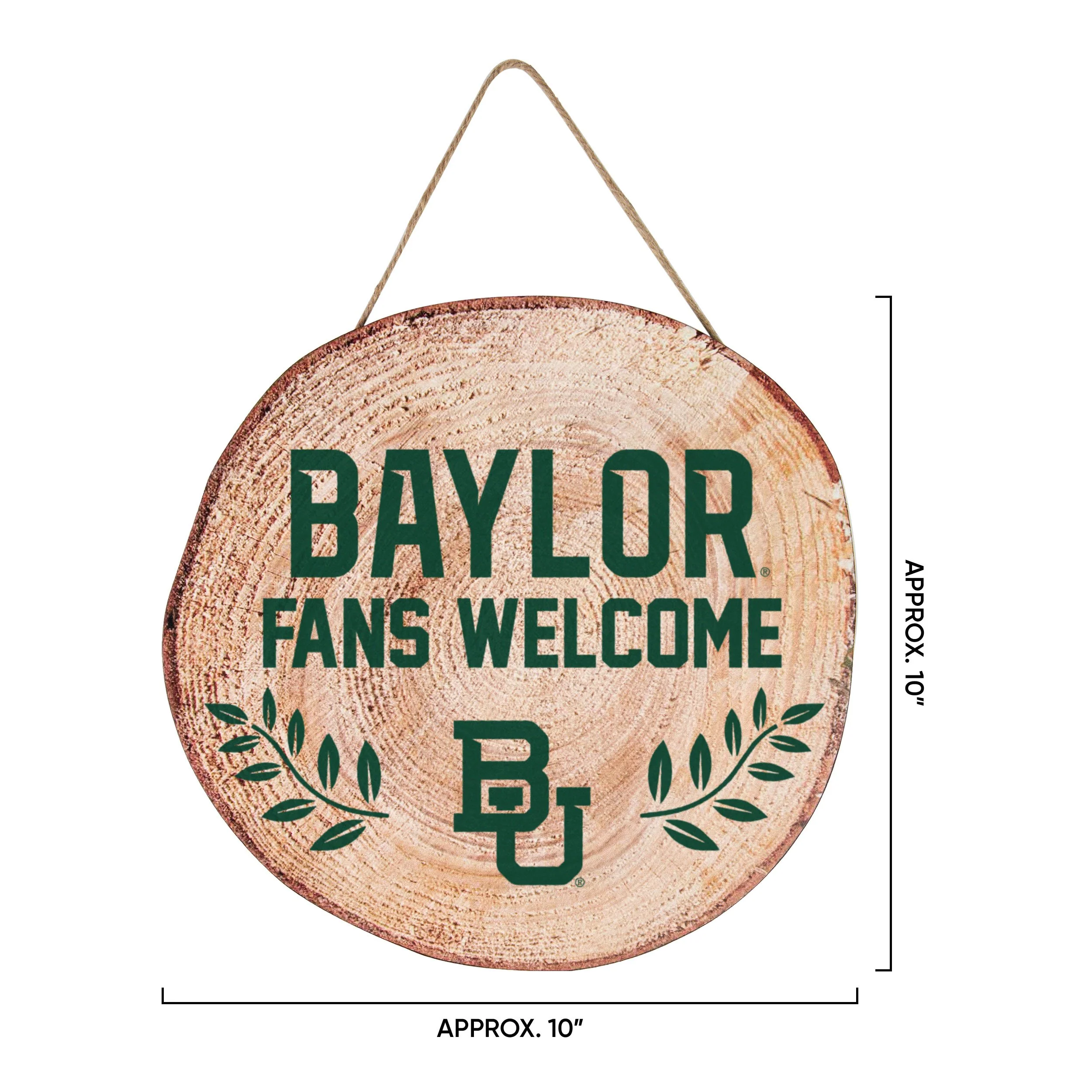 Baylor Bears NCAA Wood Stump Sign - Image 3