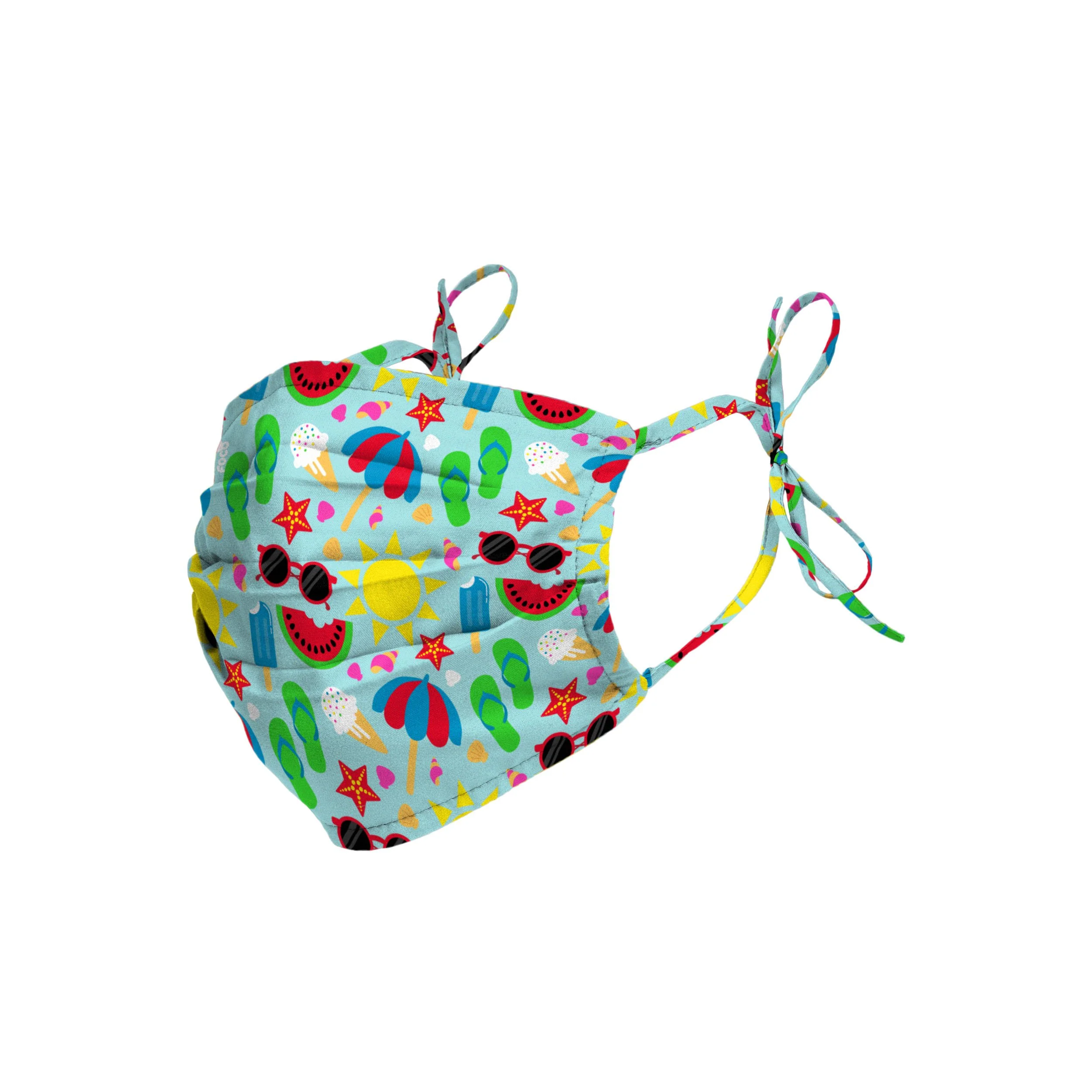 Beach Day Tie-Back Face Cover