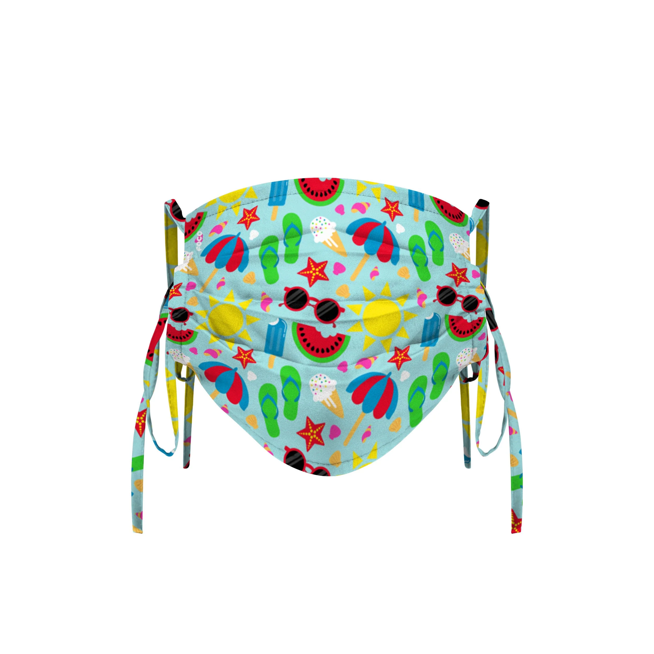 Beach Day Tie-Back Face Cover - Image 2