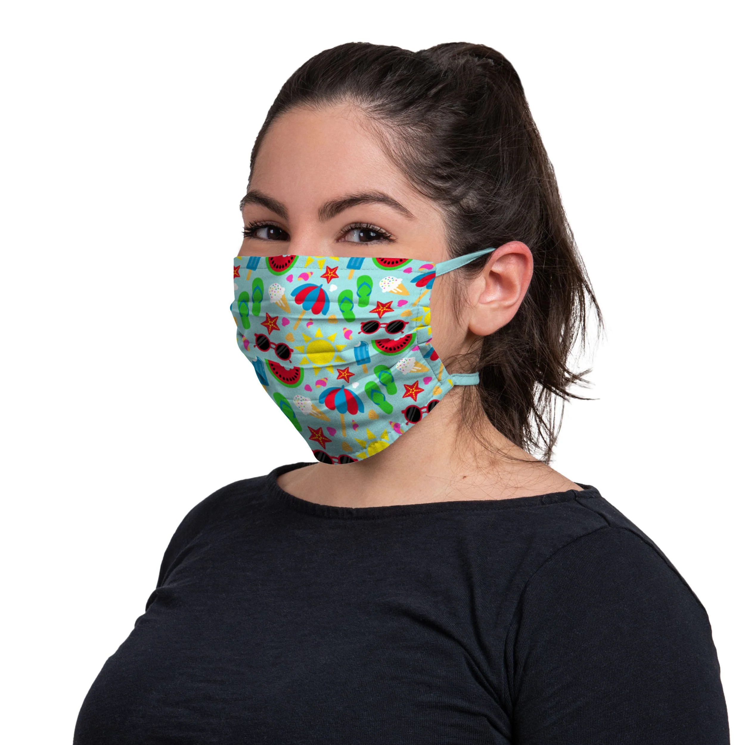 Beach Day Tie-Back Face Cover - Image 3
