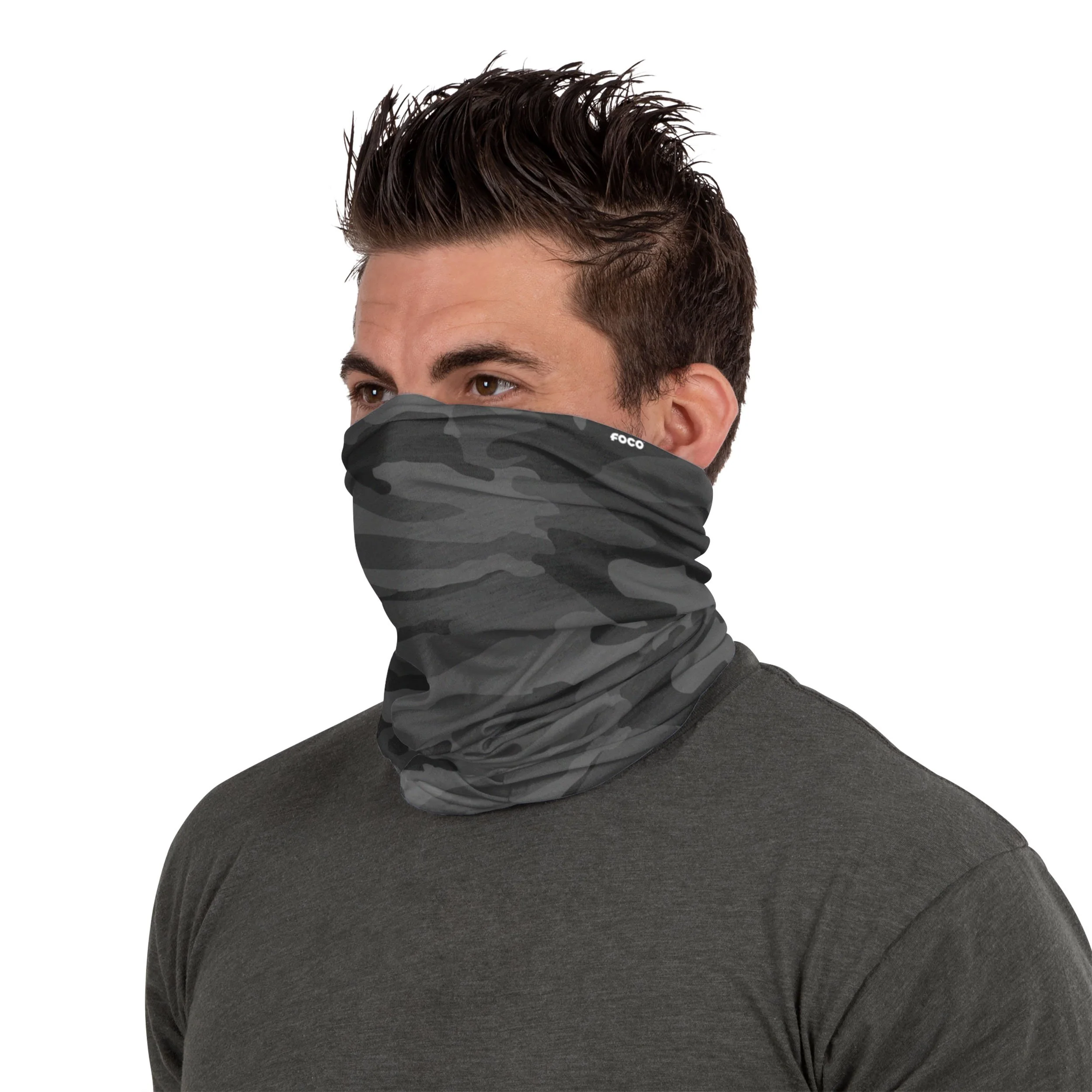 Black Camo Gaiter Scarf - Image 3