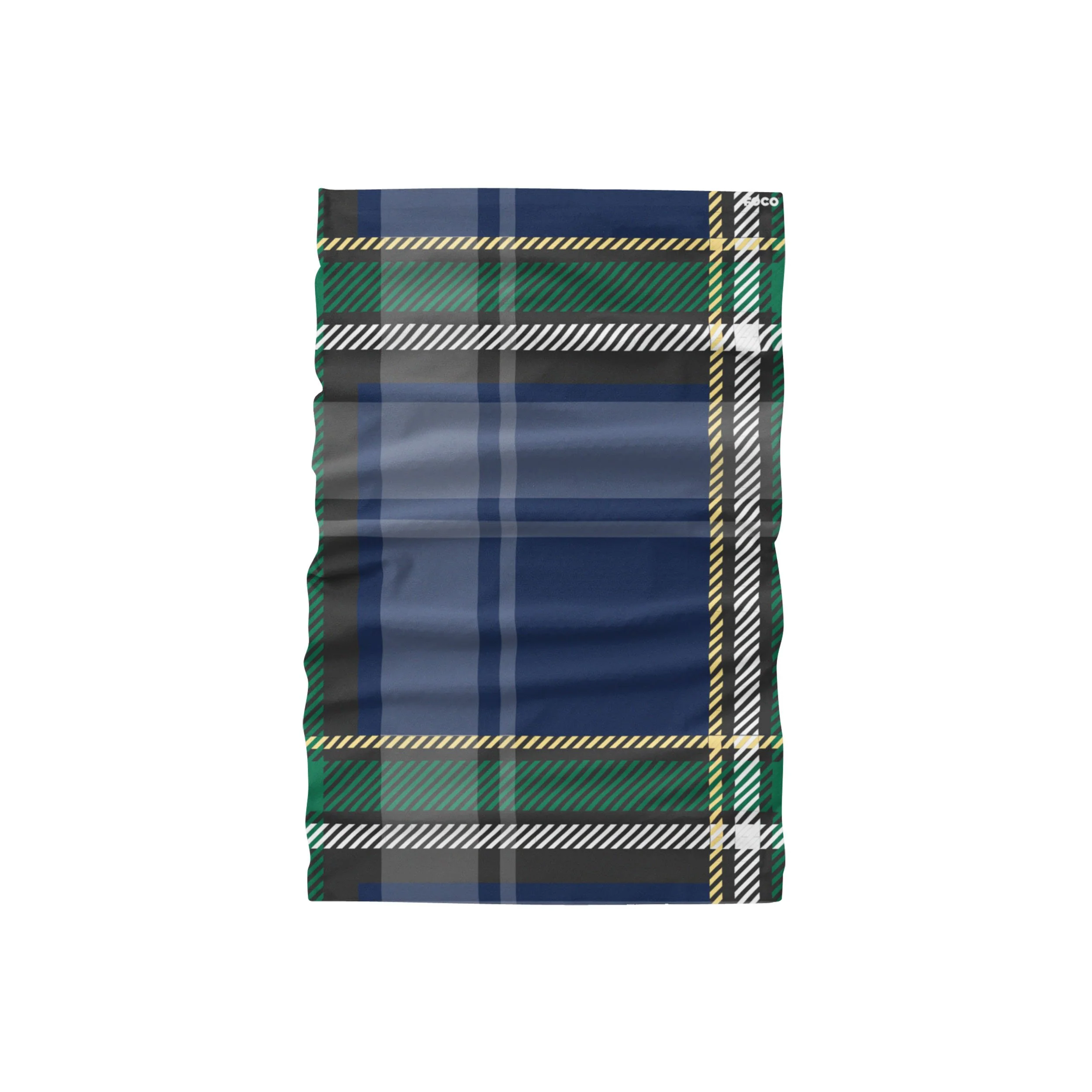 Blue Plaid Gaiter Scarf - Image 2