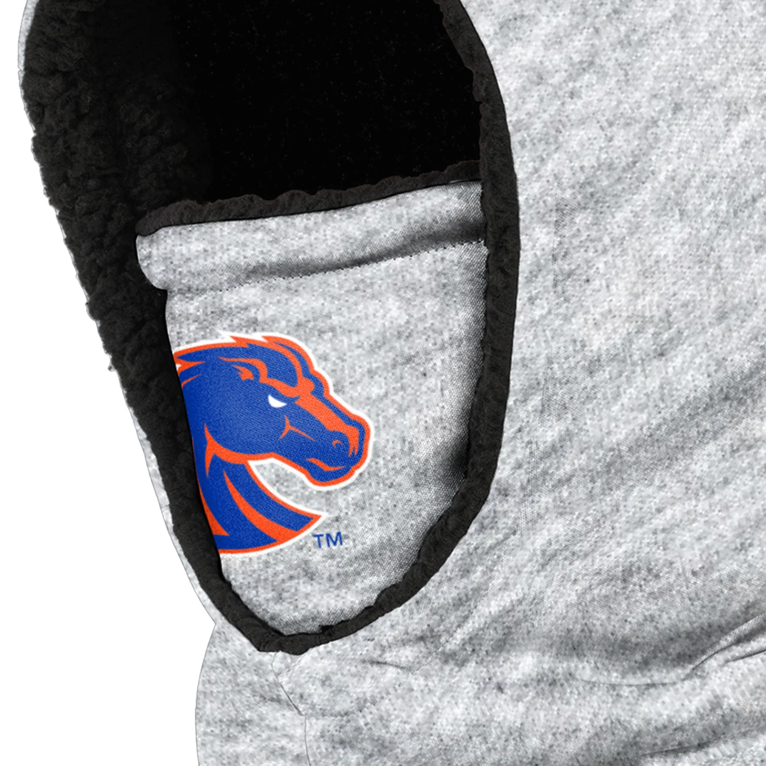 Boise State Broncos NCAA Heather Grey Big Logo Hooded Gaiter - Image 3