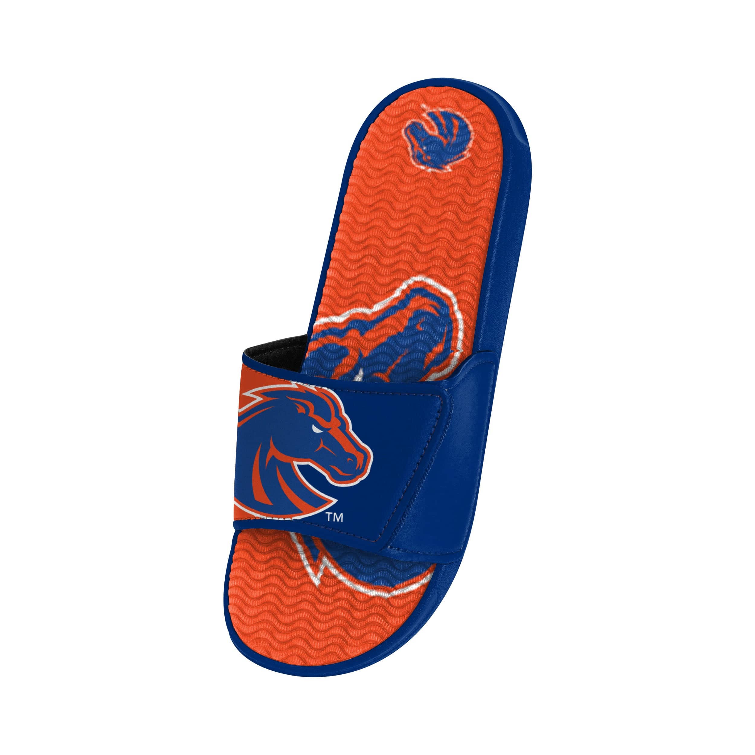 Boise State Broncos NCAA Mens Colorblock Big Logo Gel Slides - Image 3