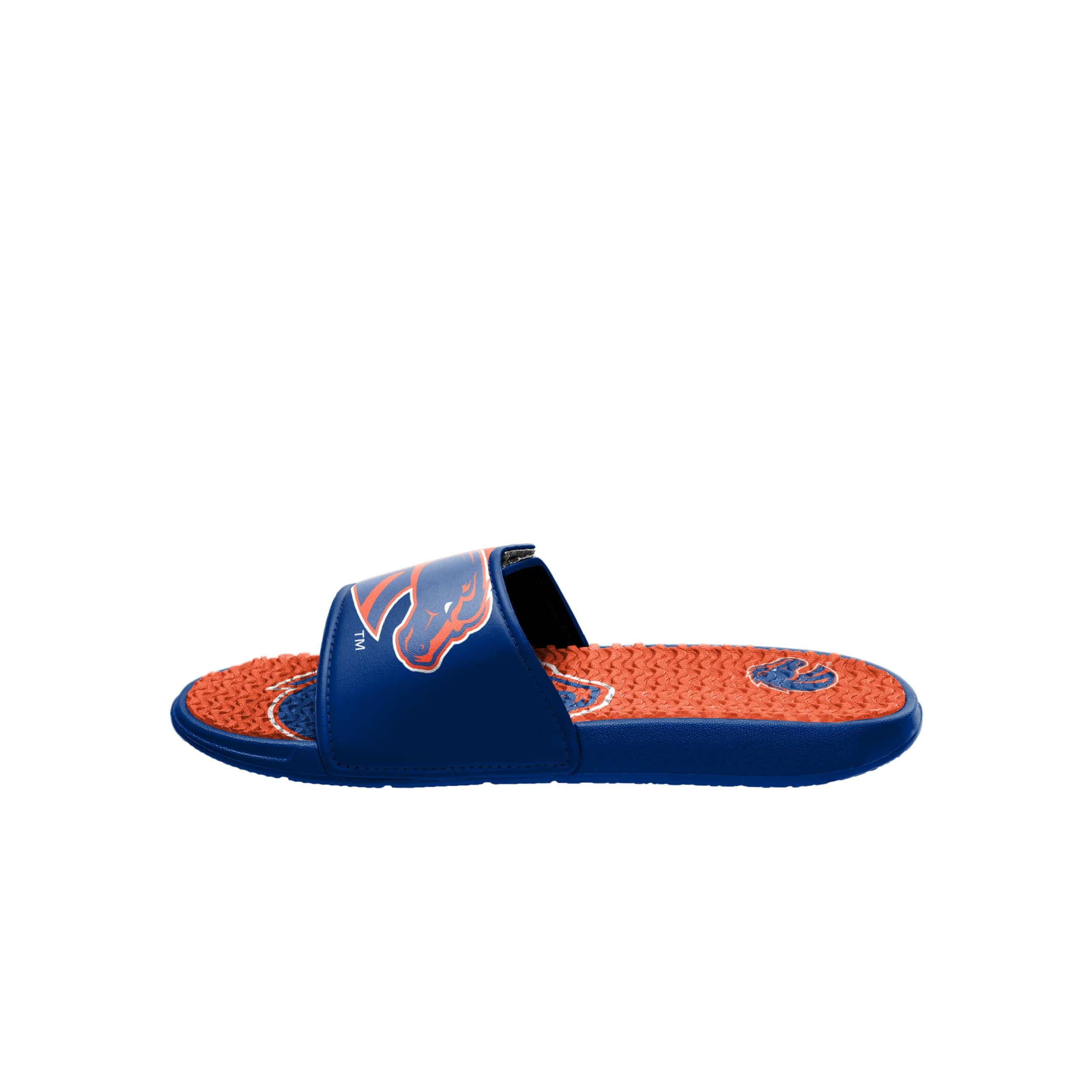 Boise State Broncos NCAA Mens Colorblock Big Logo Gel Slides - Image 4