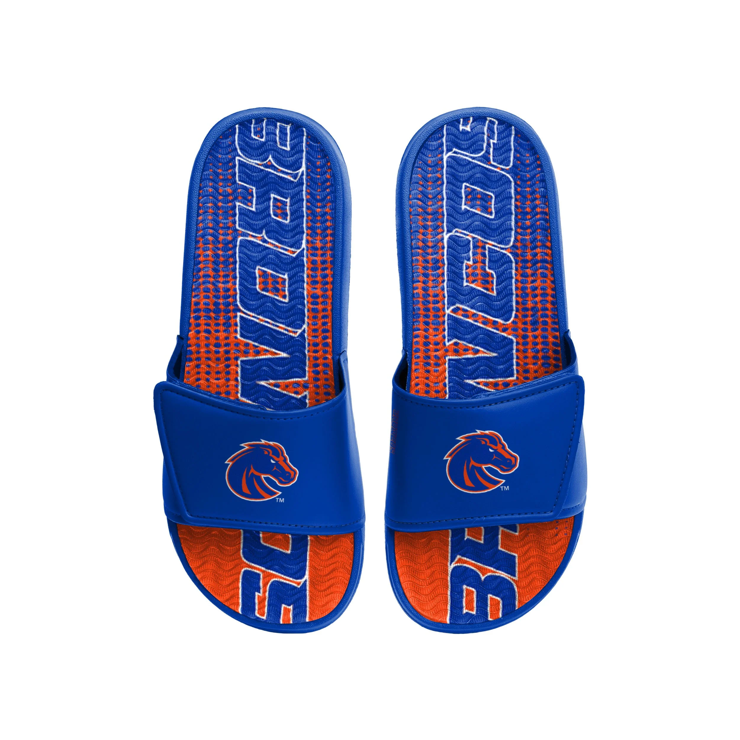 Boise State Broncos NCAA Mens Gradient Wordmark Gel Slide - Image 2