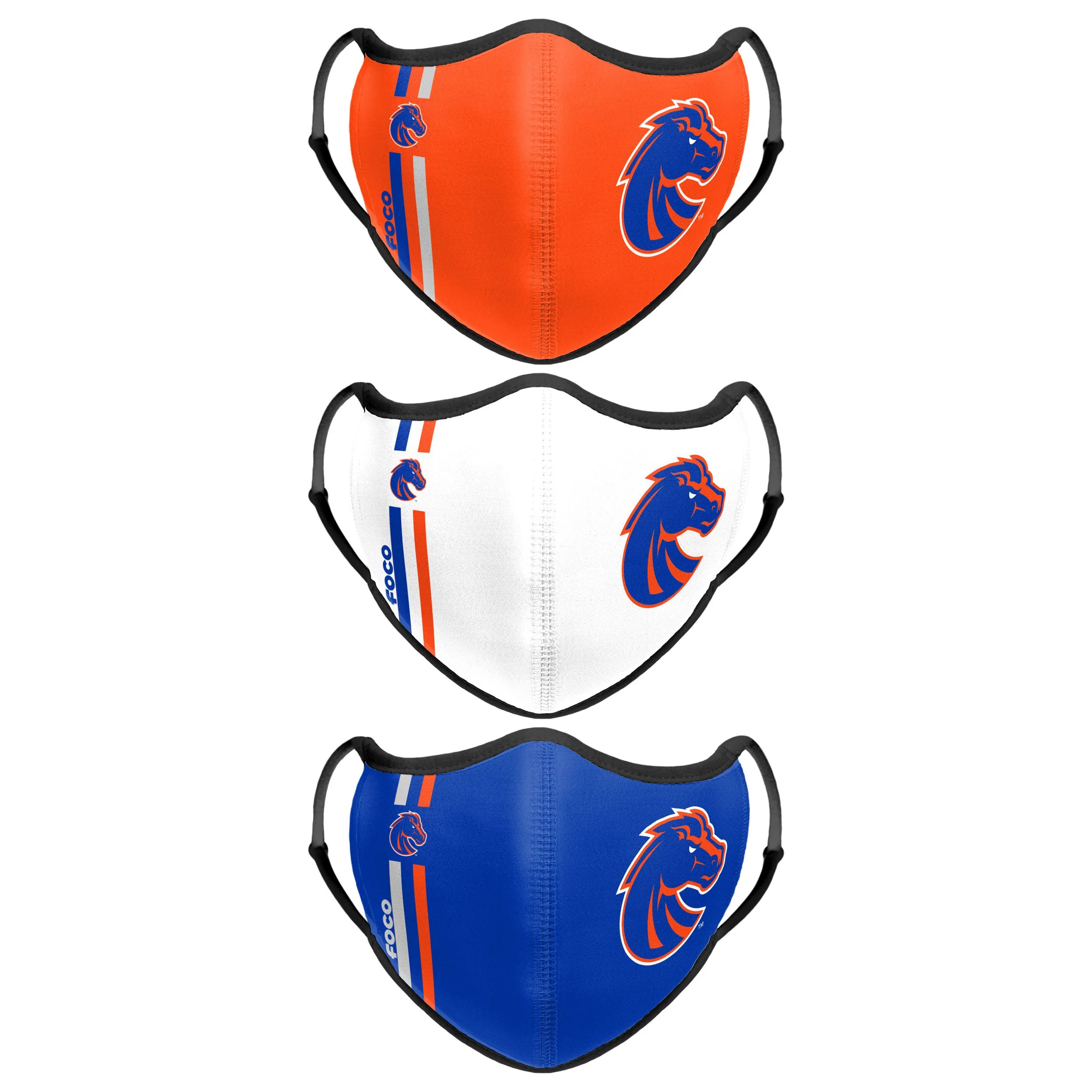 Boise State Broncos NCAA Sport 3 Pack Face Cover