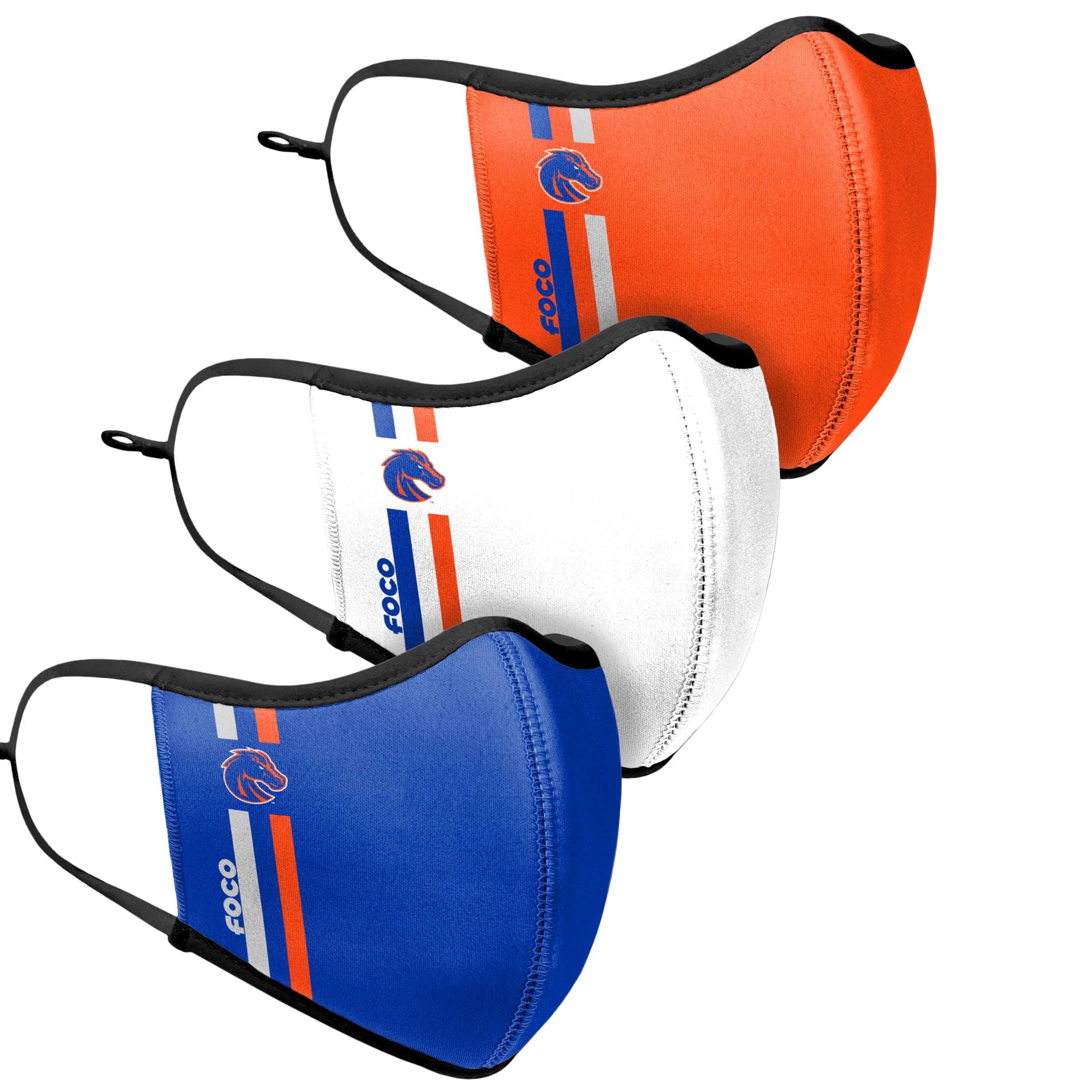 Boise State Broncos NCAA Sport 3 Pack Face Cover - Image 3