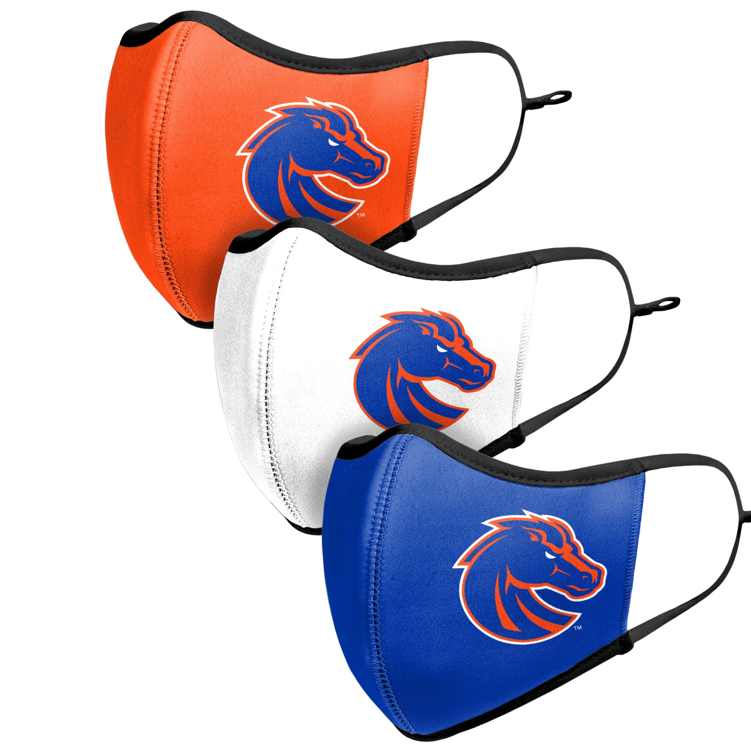 Boise State Broncos NCAA Sport 3 Pack Face Cover - Image 4