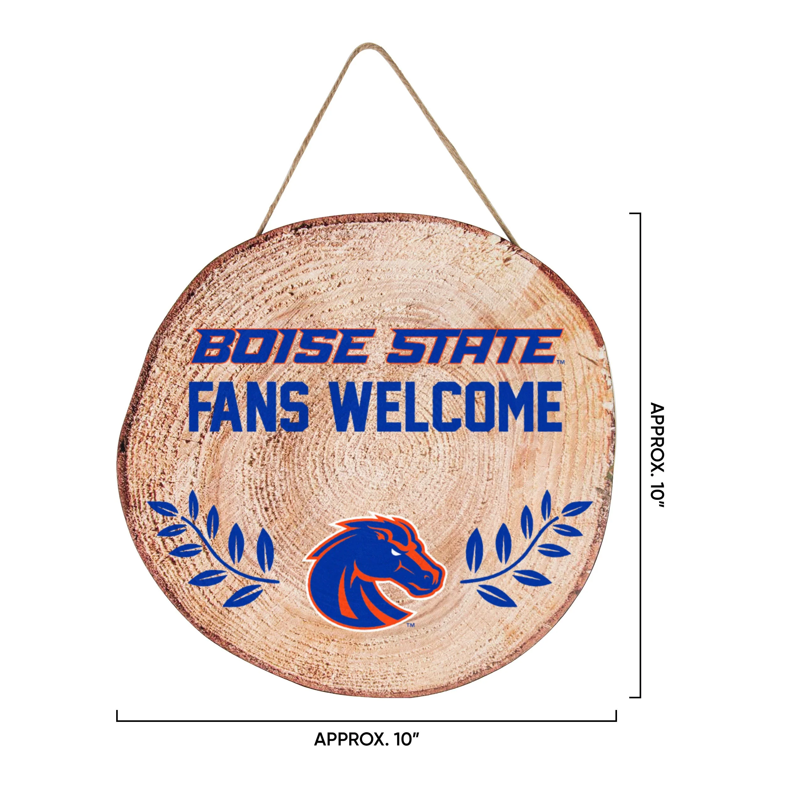 Boise State Broncos NCAA Wood Stump Sign - Image 3