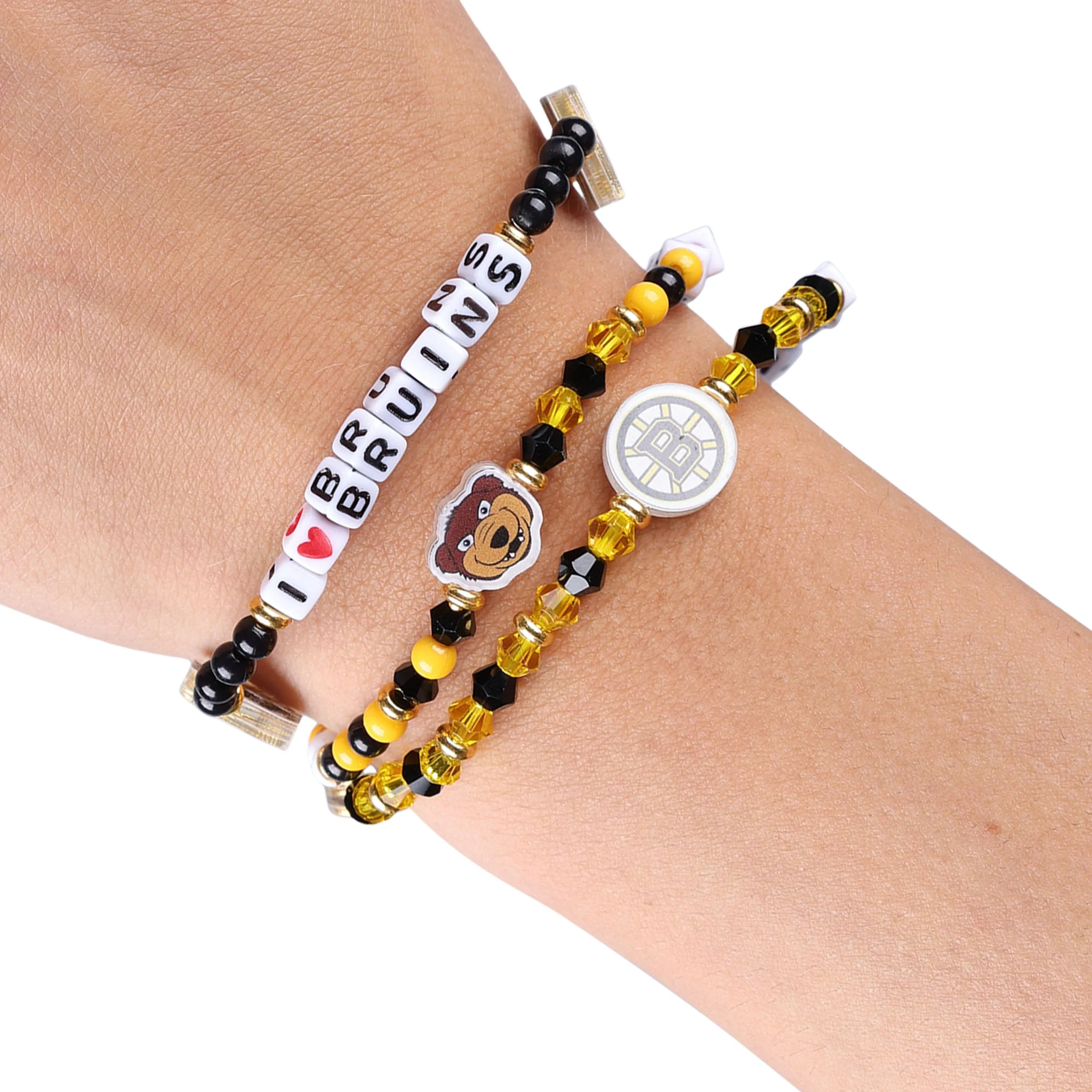 Boston Bruins NHL 3 Pack Friendship Bracelet - Image 4