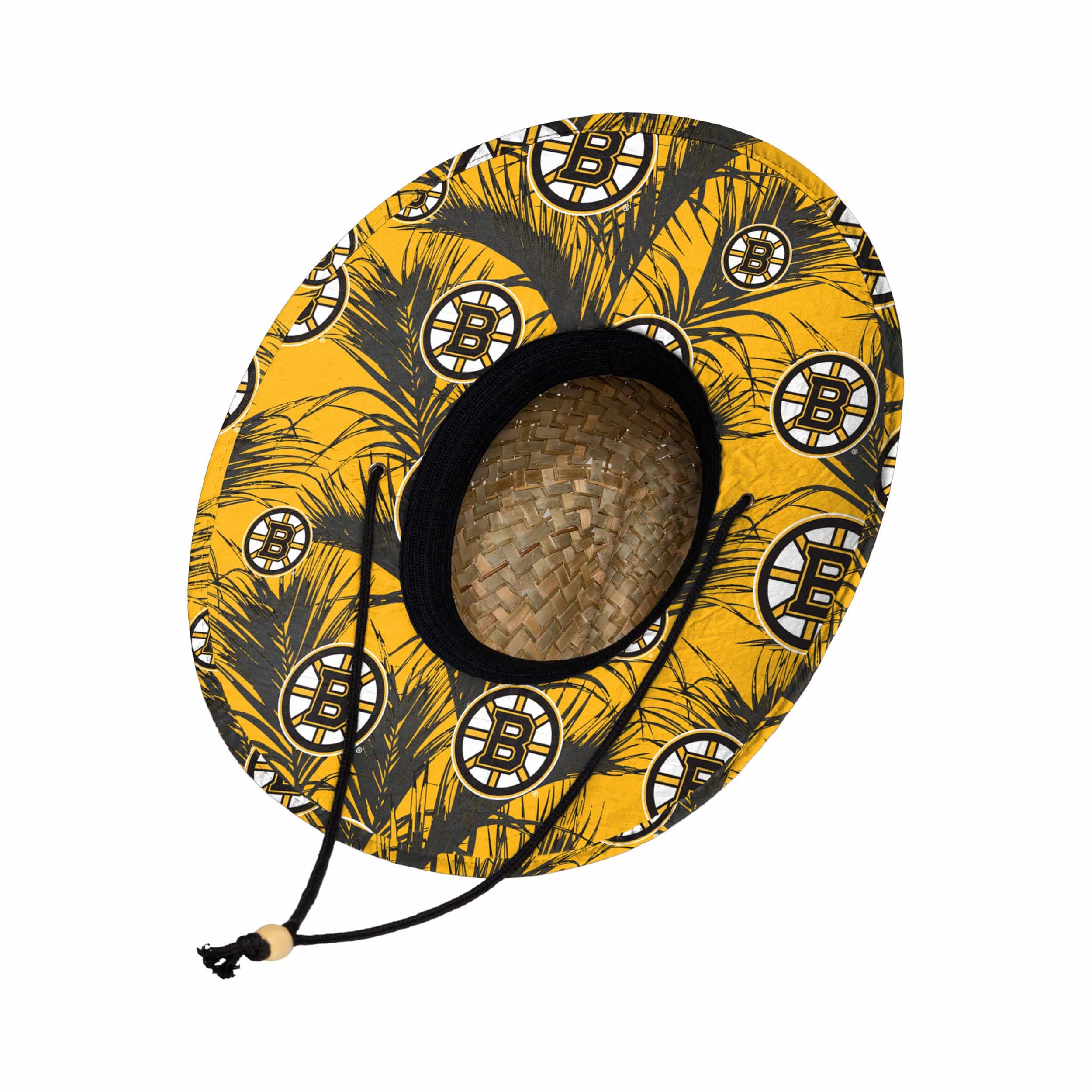 Boston Bruins NHL Floral Straw Hat - Image 2