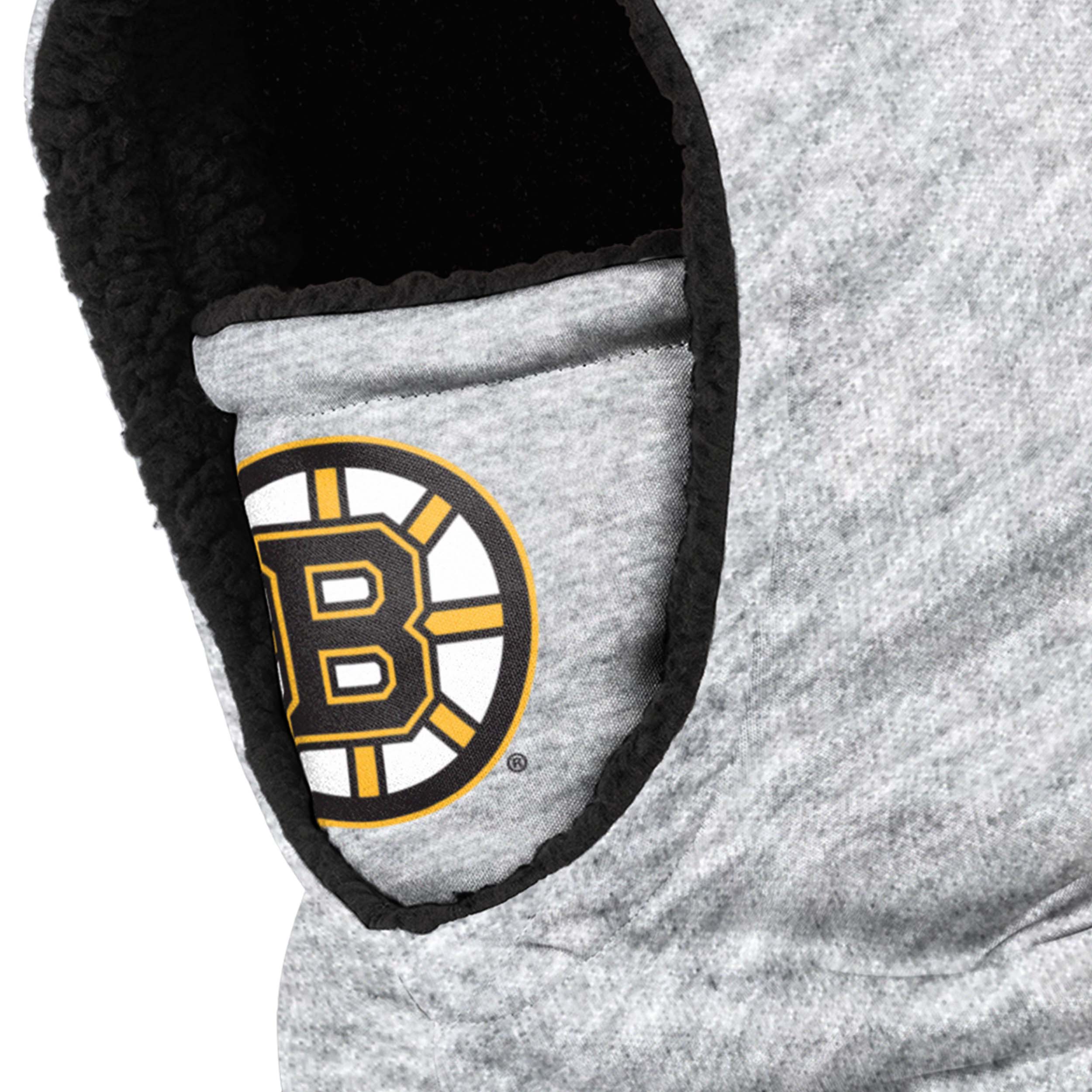Boston Bruins NHL Heather Grey Big Logo Hooded Gaiter - Image 3