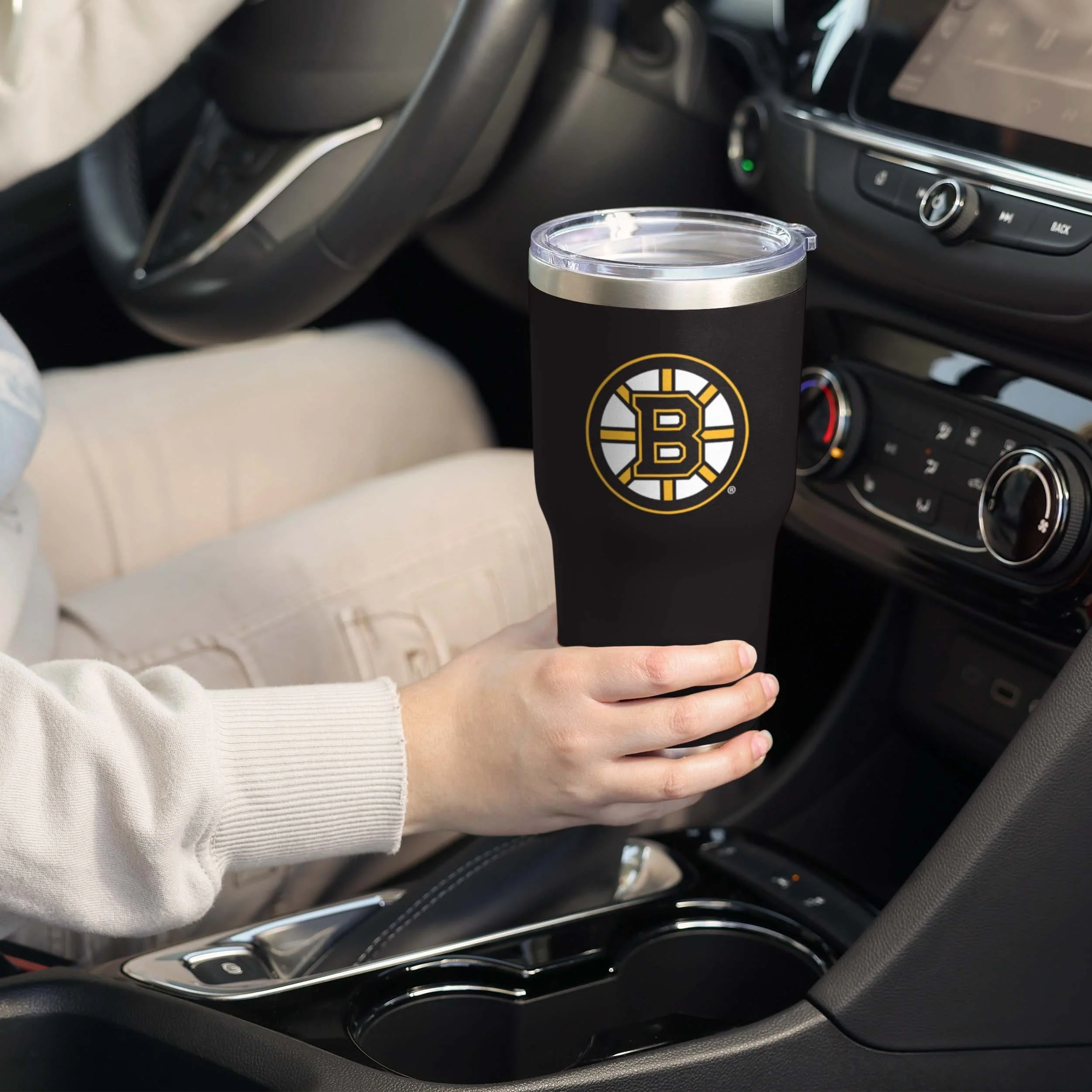 Boston Bruins NHL Team Logo 30 oz Tumbler - Image 2