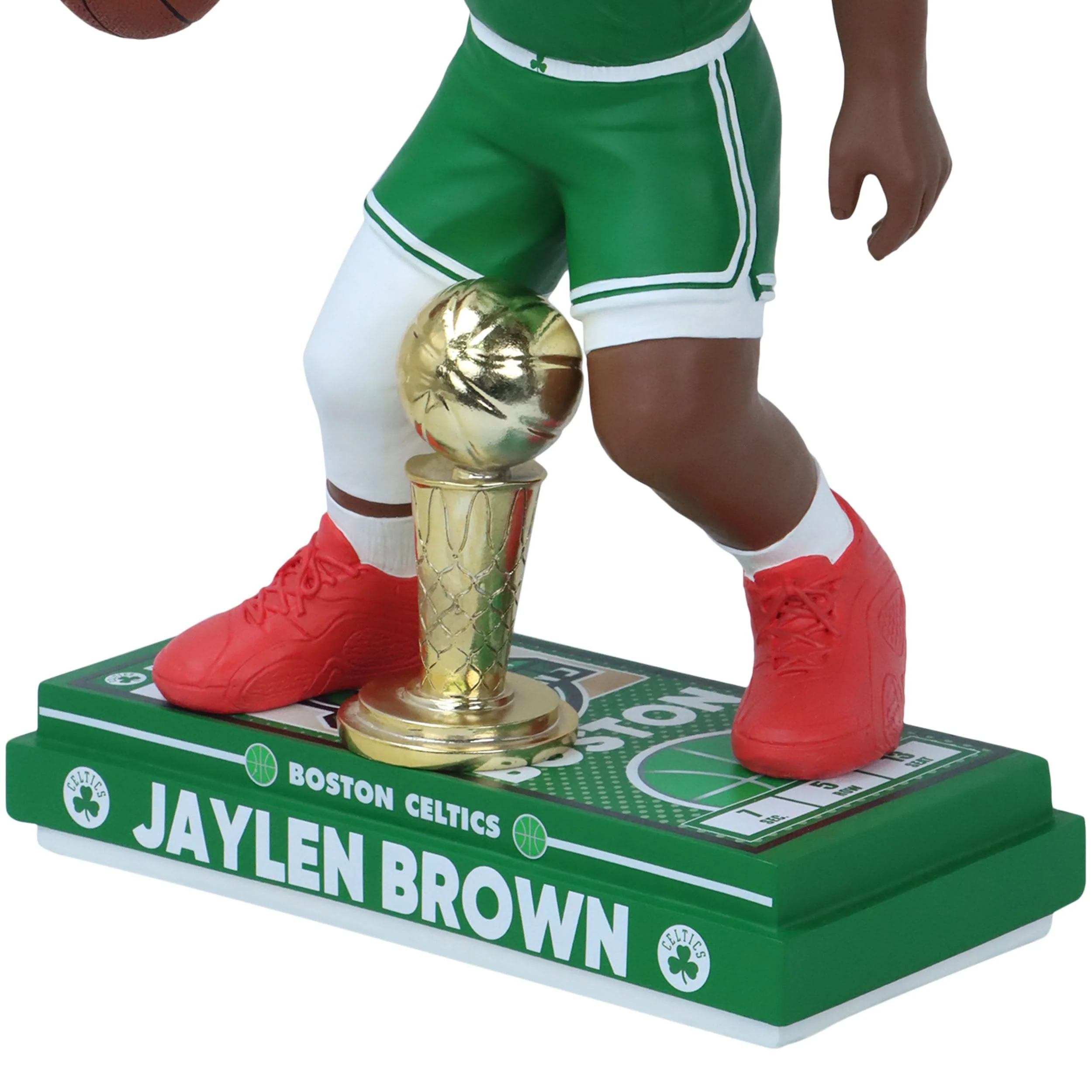 Boston Celtics 2024 NBA Champions 18 in Jaylen Brown MVP Bobblehead - Image 3