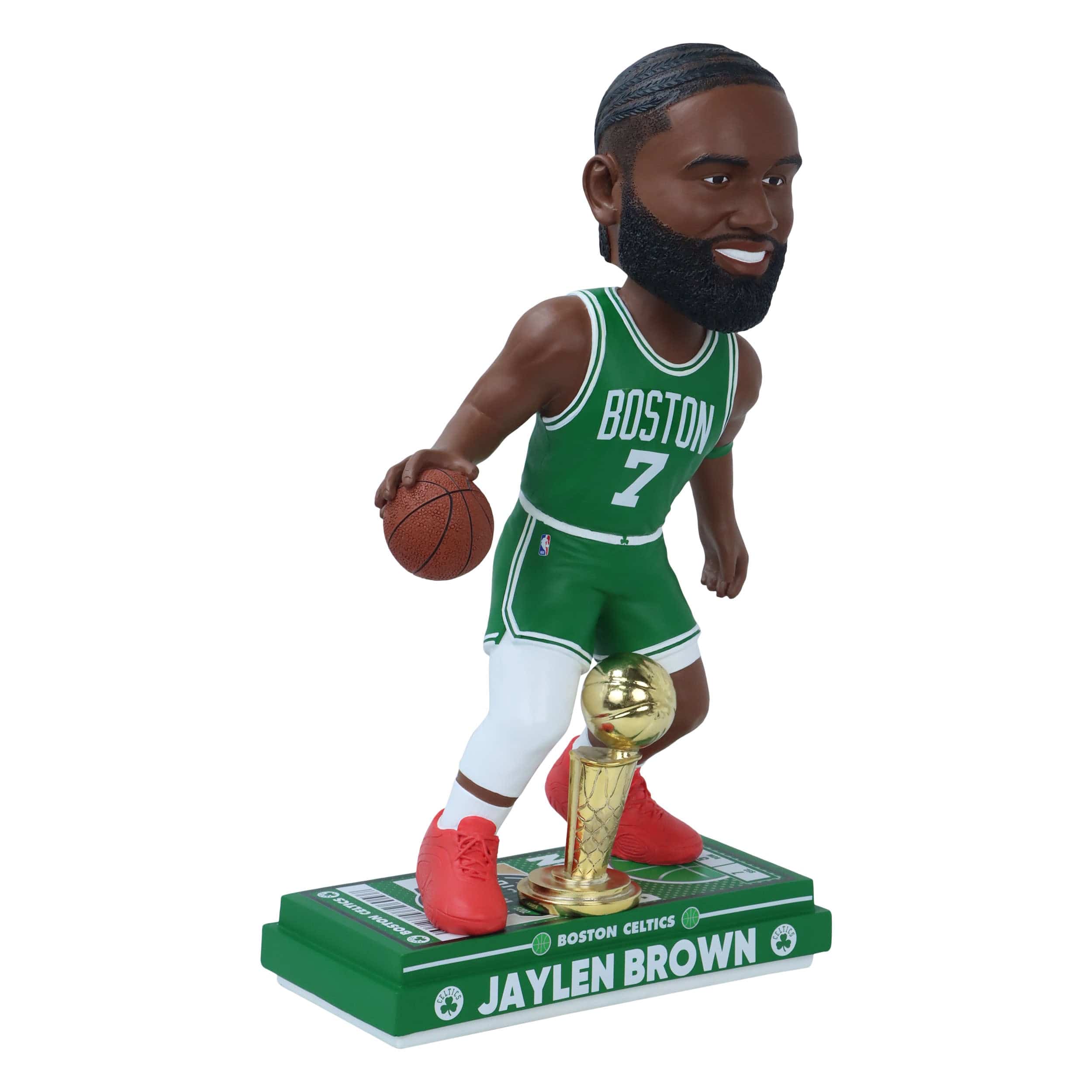 Boston Celtics 2024 NBA Champions 18 in Jaylen Brown MVP Bobblehead - Image 4