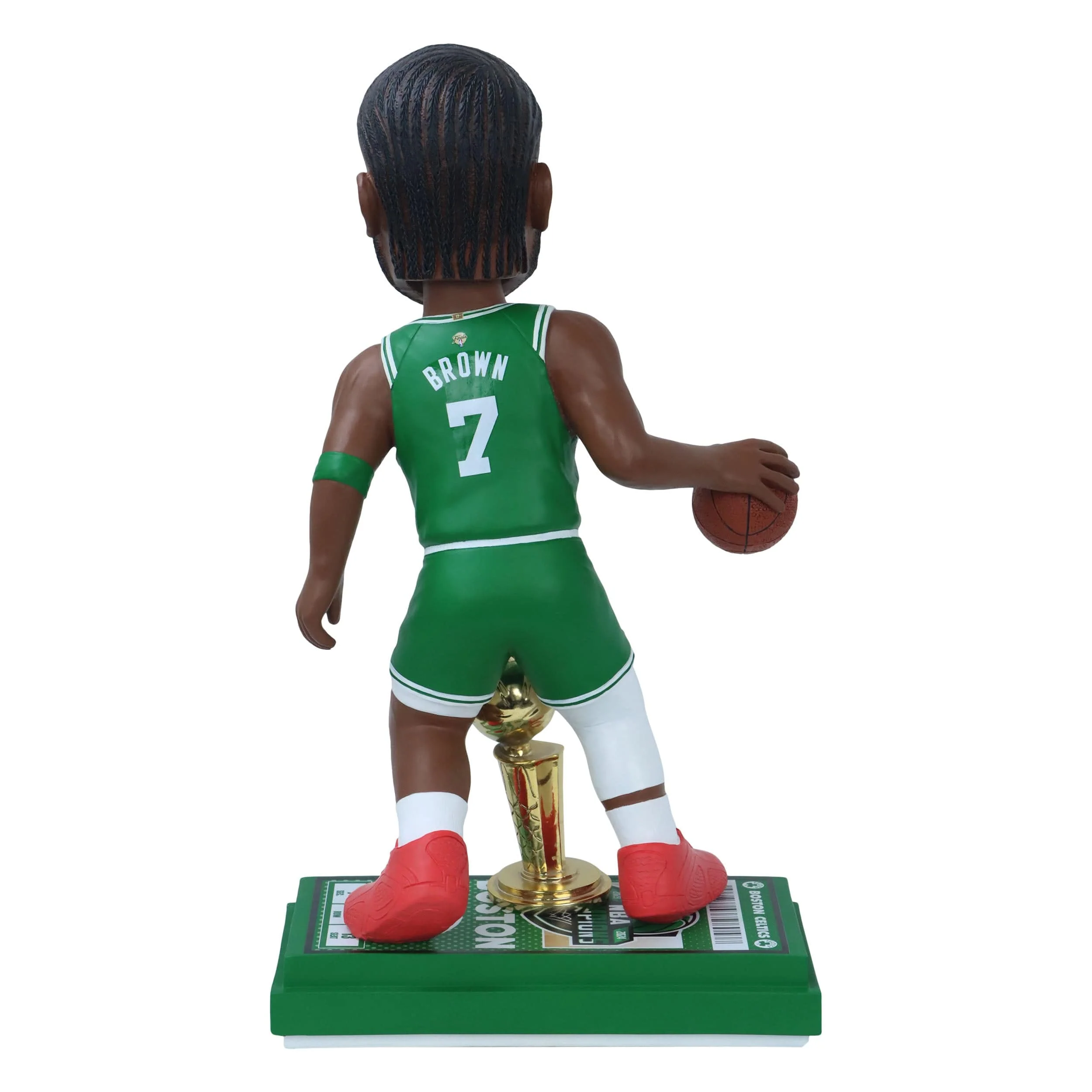 Boston Celtics 2024 NBA Champions 18 in Jaylen Brown MVP Bobblehead - Image 5