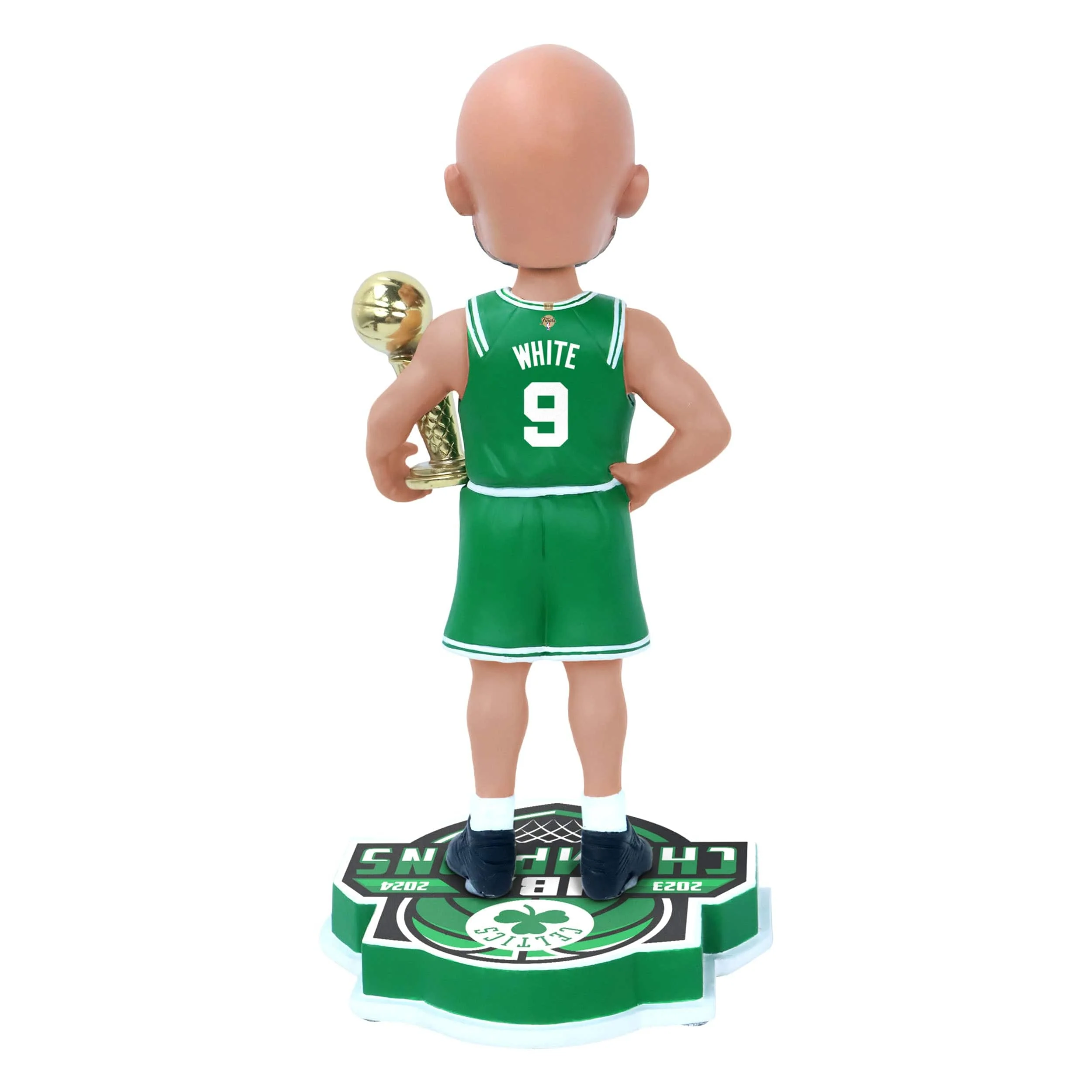 Boston Celtics 2024 NBA Champions Derrick White Green Bobblehead - Image 2