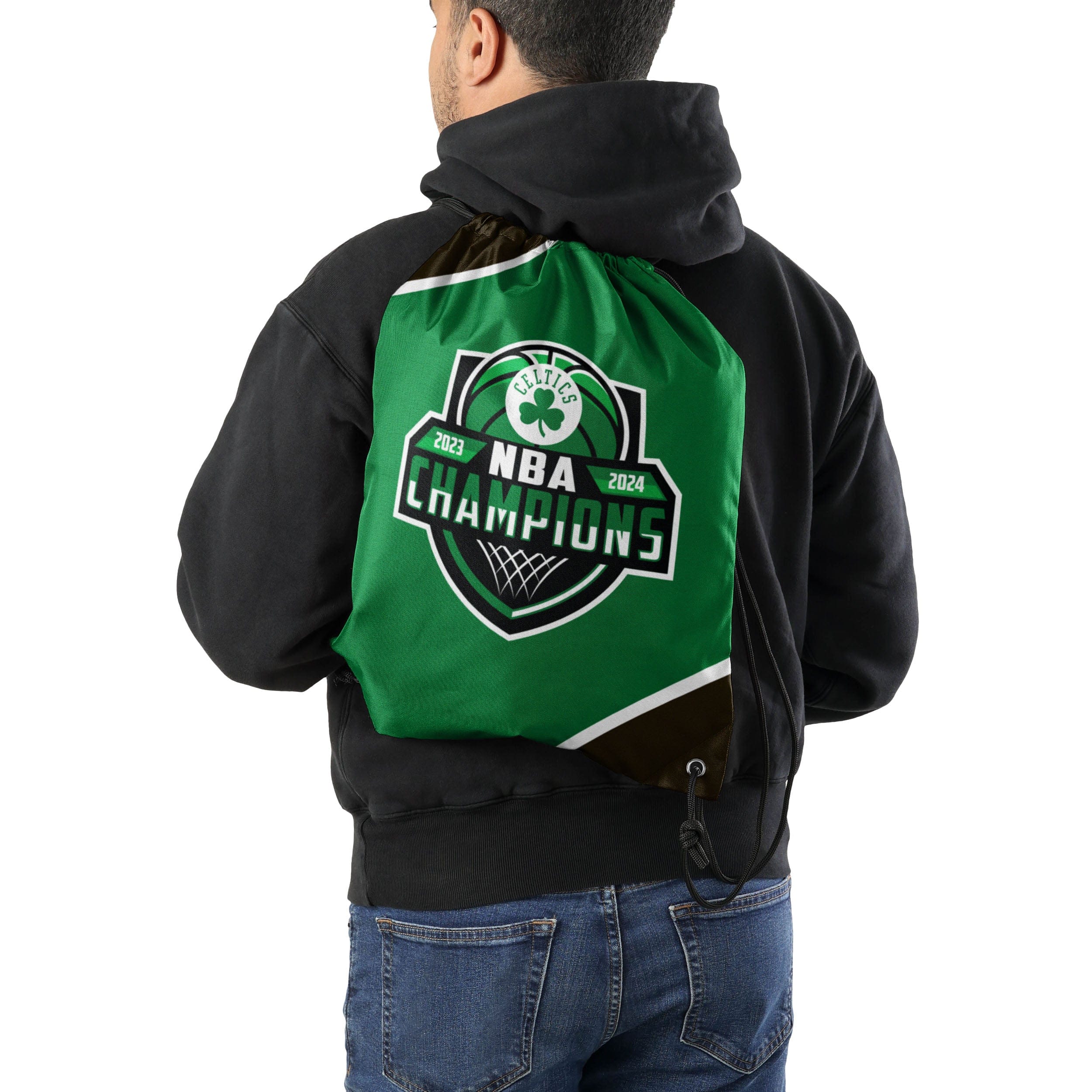 Boston Celtics 2024 NBA Champions Drawstring Backpack - Image 2