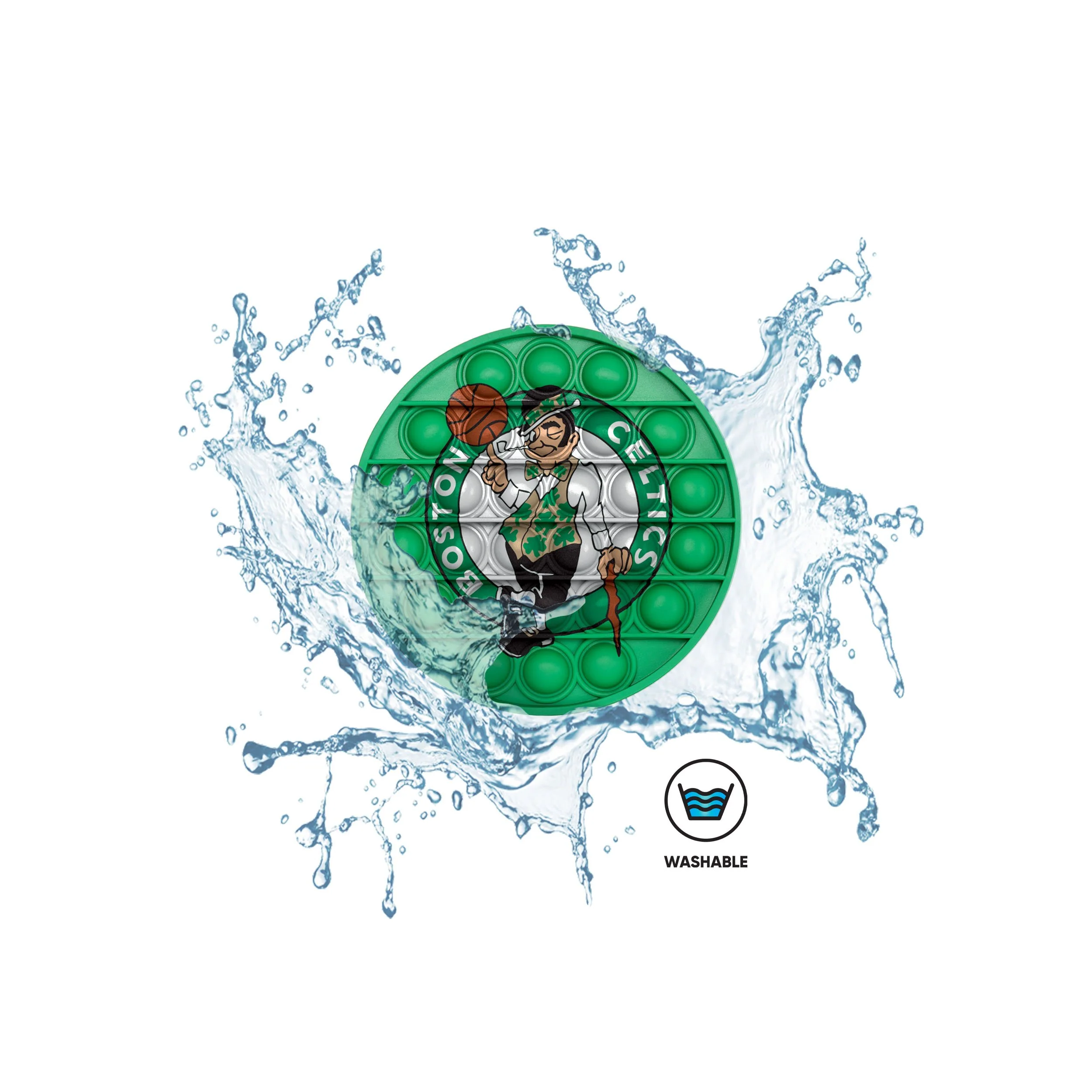 Boston Celtics NBA 2 Pack Ball & Square Push-Itz Fidget - Image 5