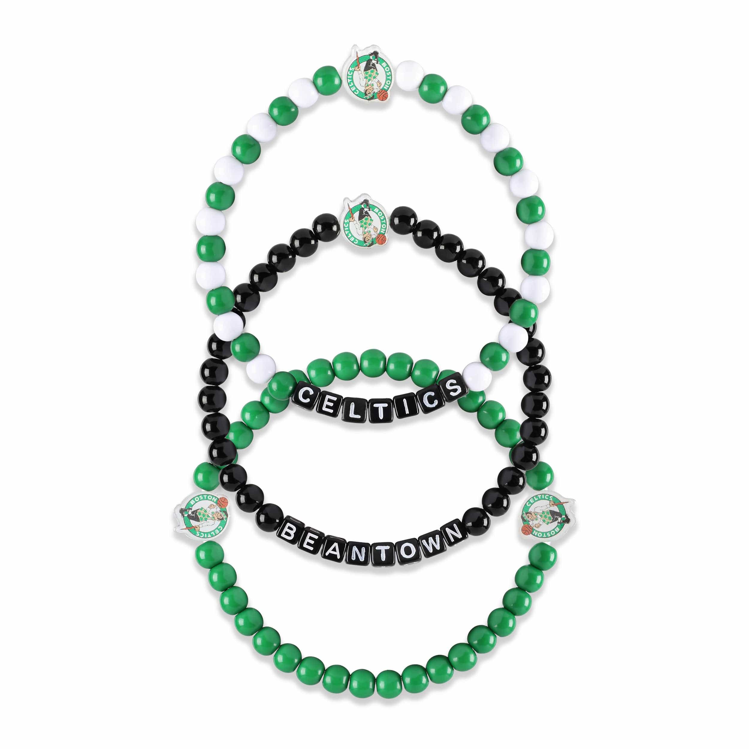 Boston Celtics NBA 3 Pack Beaded Friendship Bracelet