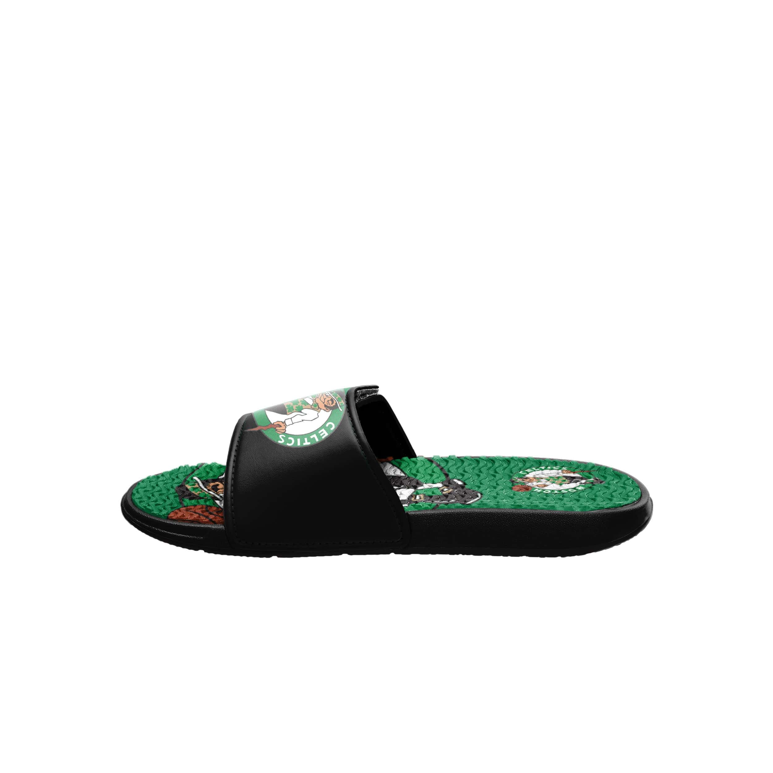 Boston Celtics NBA Mens Colorblock Big Logo Gel Slides - Image 4