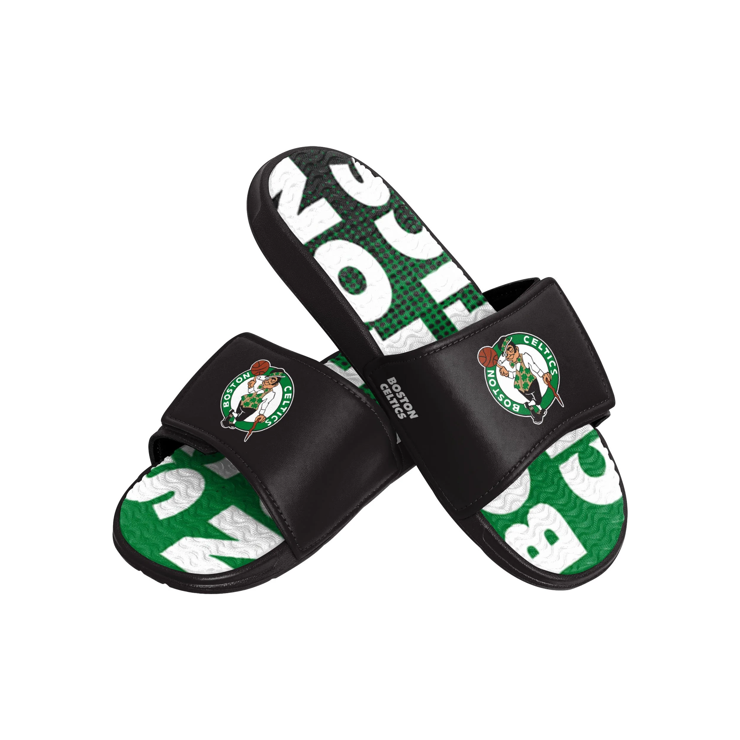 Boston Celtics NBA Mens Gradient Wordmark Gel Slide