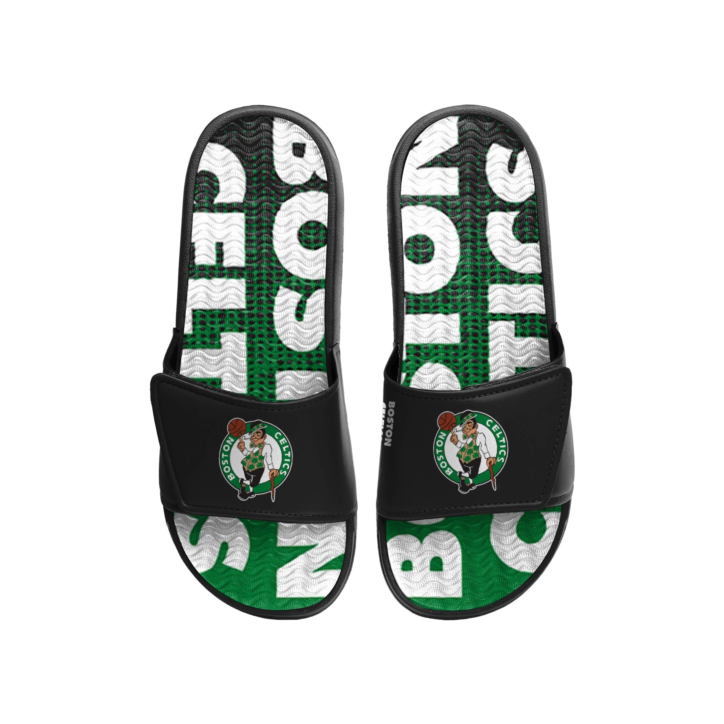 Boston Celtics NBA Mens Gradient Wordmark Gel Slide - Image 2