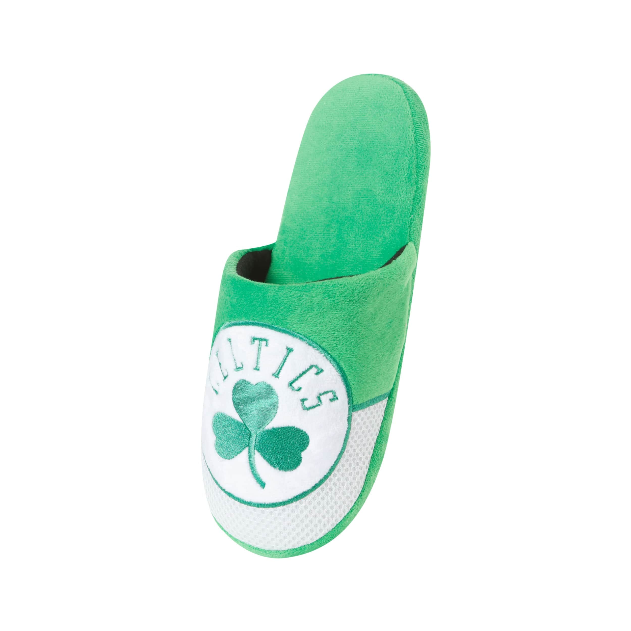 Boston Celtics NBA Mens Team Logo Staycation Slippers - Image 3