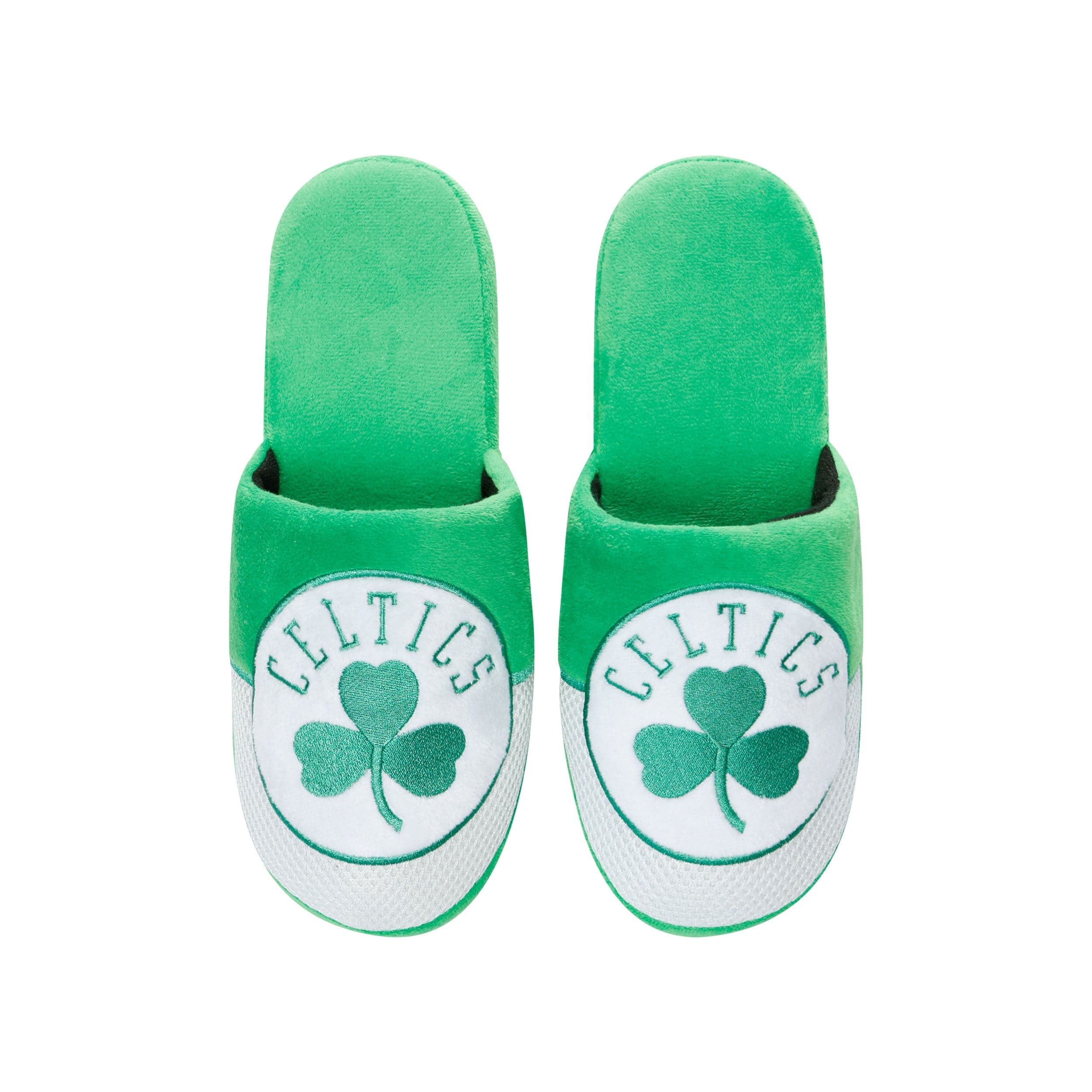 Boston Celtics NBA Mens Team Logo Staycation Slippers - Image 4
