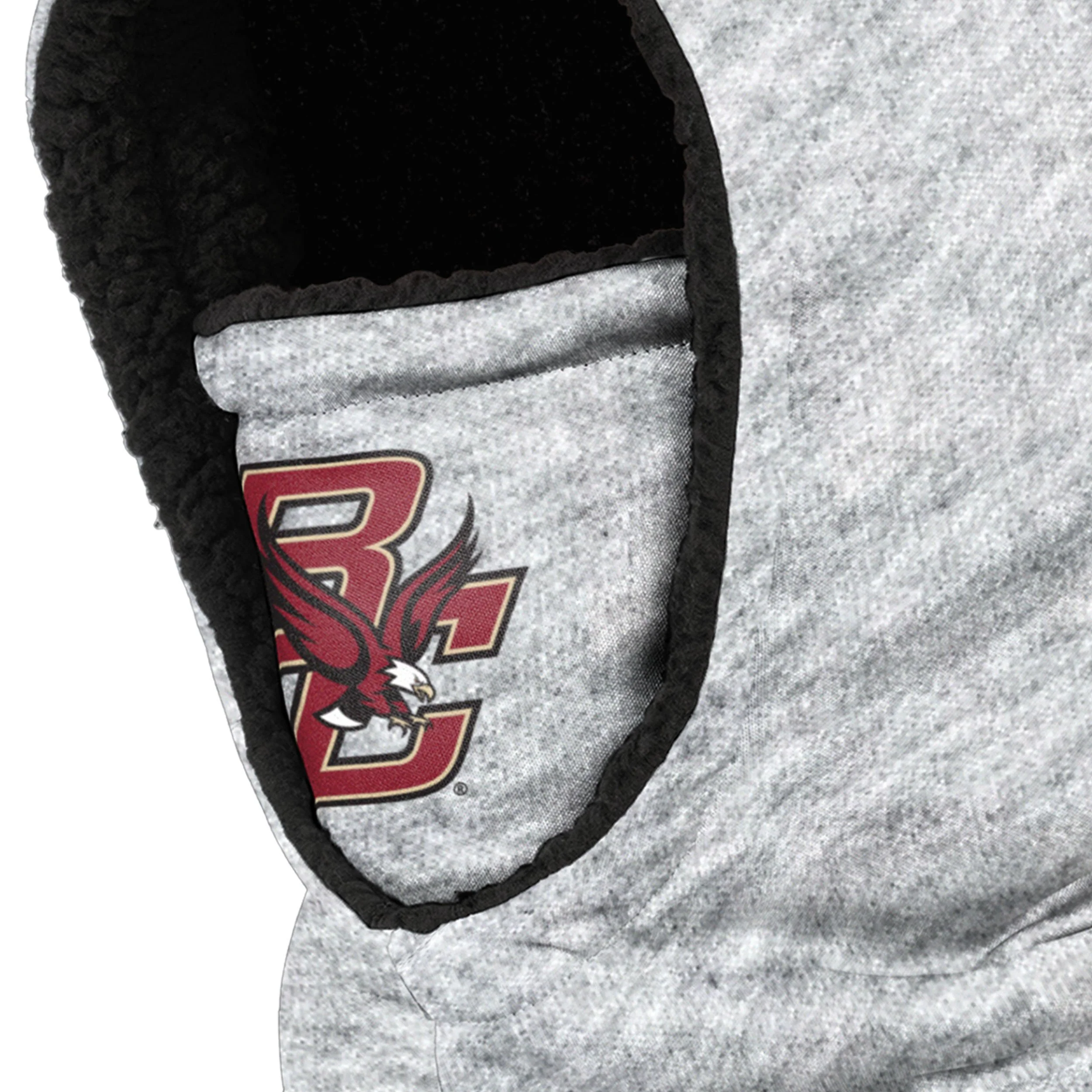 Boston College Eagles NCAA Heather Grey Big Logo Hooded Gaiter - Image 3